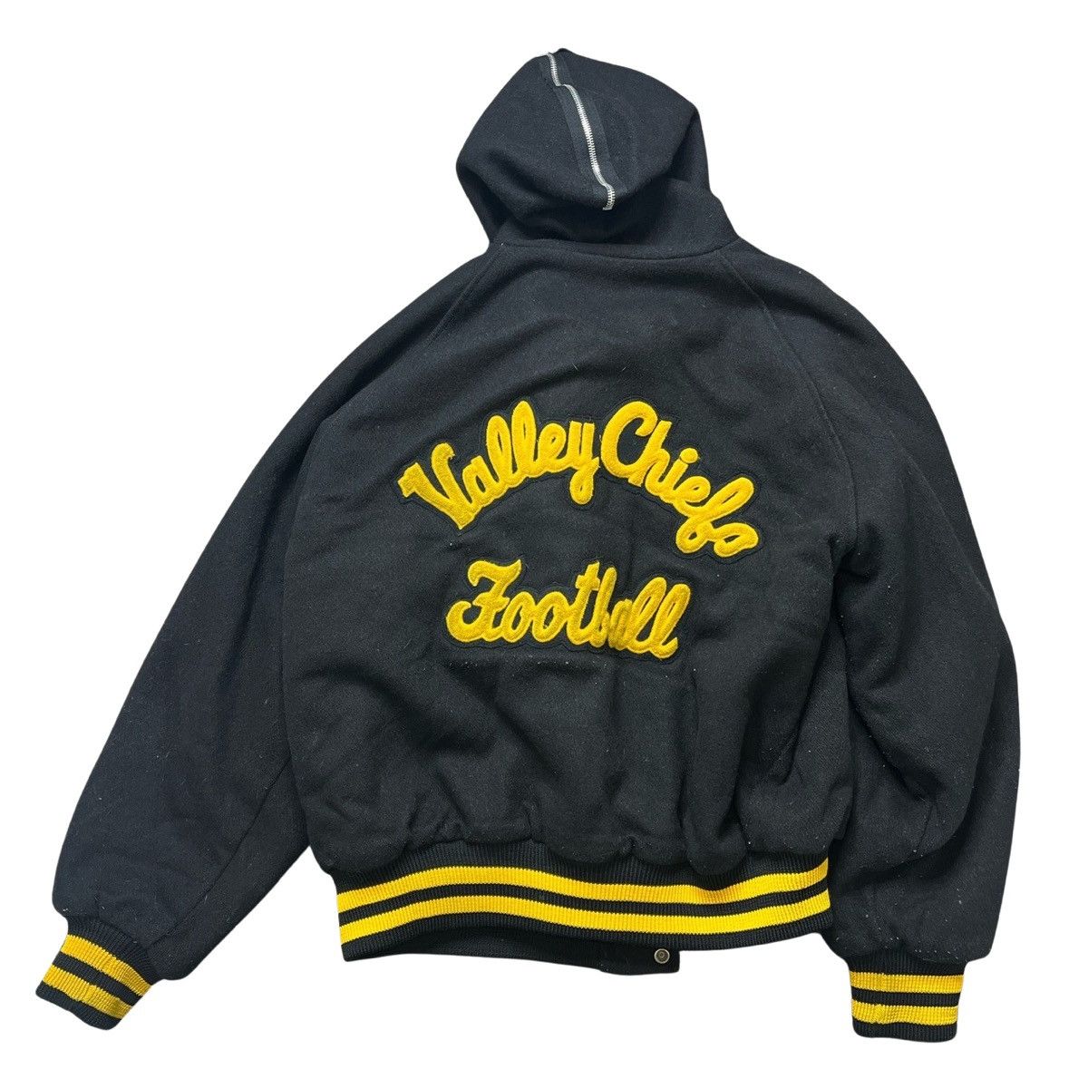 Image of Vintage 1980S Varsity Letterman Jacket in Black, Men's (Size XL)