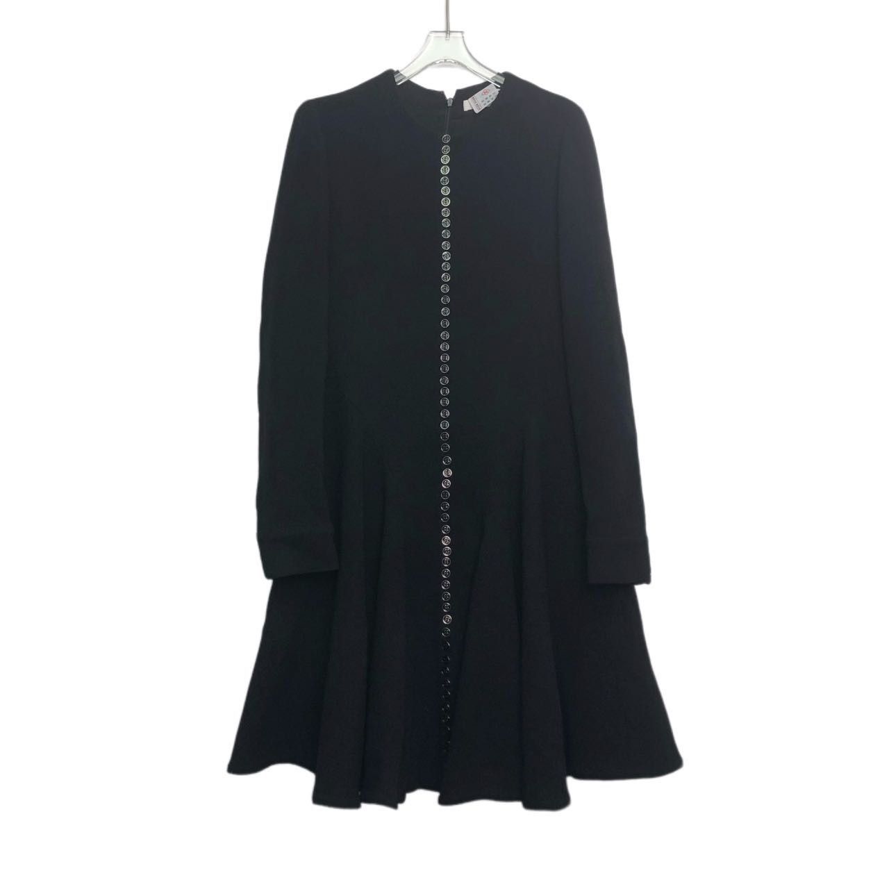 Dior Dior Black Wool Long Dress K26WX Size XS / US 0-2 / IT 36-38 - 1 Thumbnail