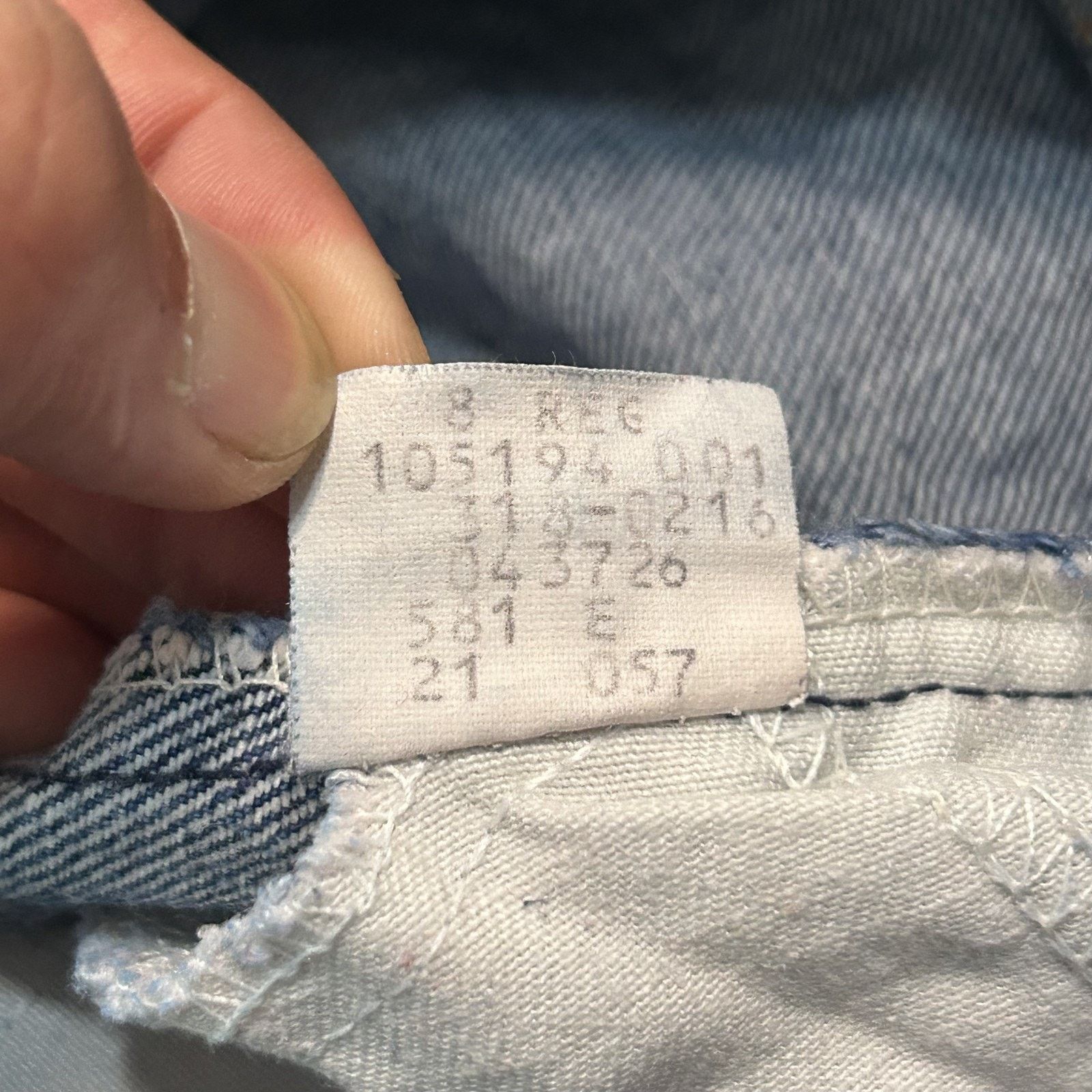 Levi's Levis 562 Orange Tabs Jeans Youth 8 22x21 Button Fly USA Size 22" - 7 Thumbnail
