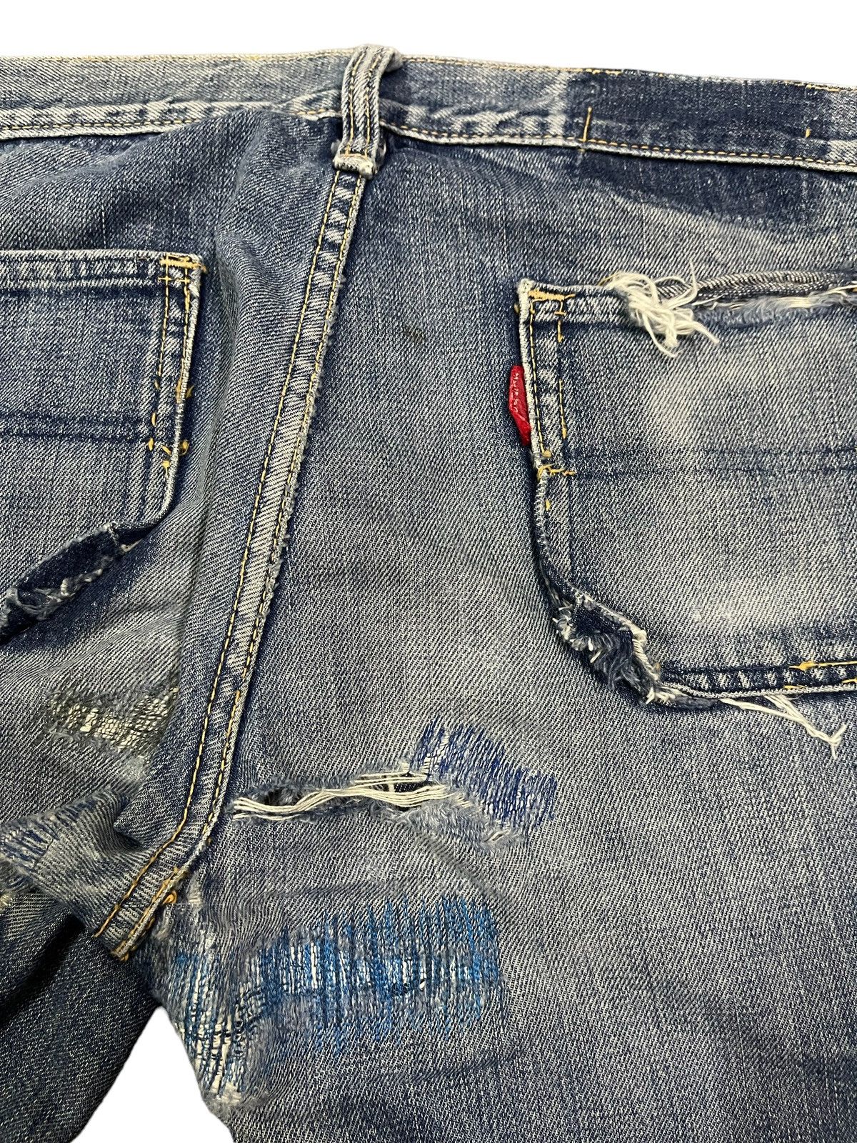 Big John Vintage 90s Big John Faded Wash Wide Leg Bell Bottom Flared Size US 32 / EU 48 - 5 Thumbnail