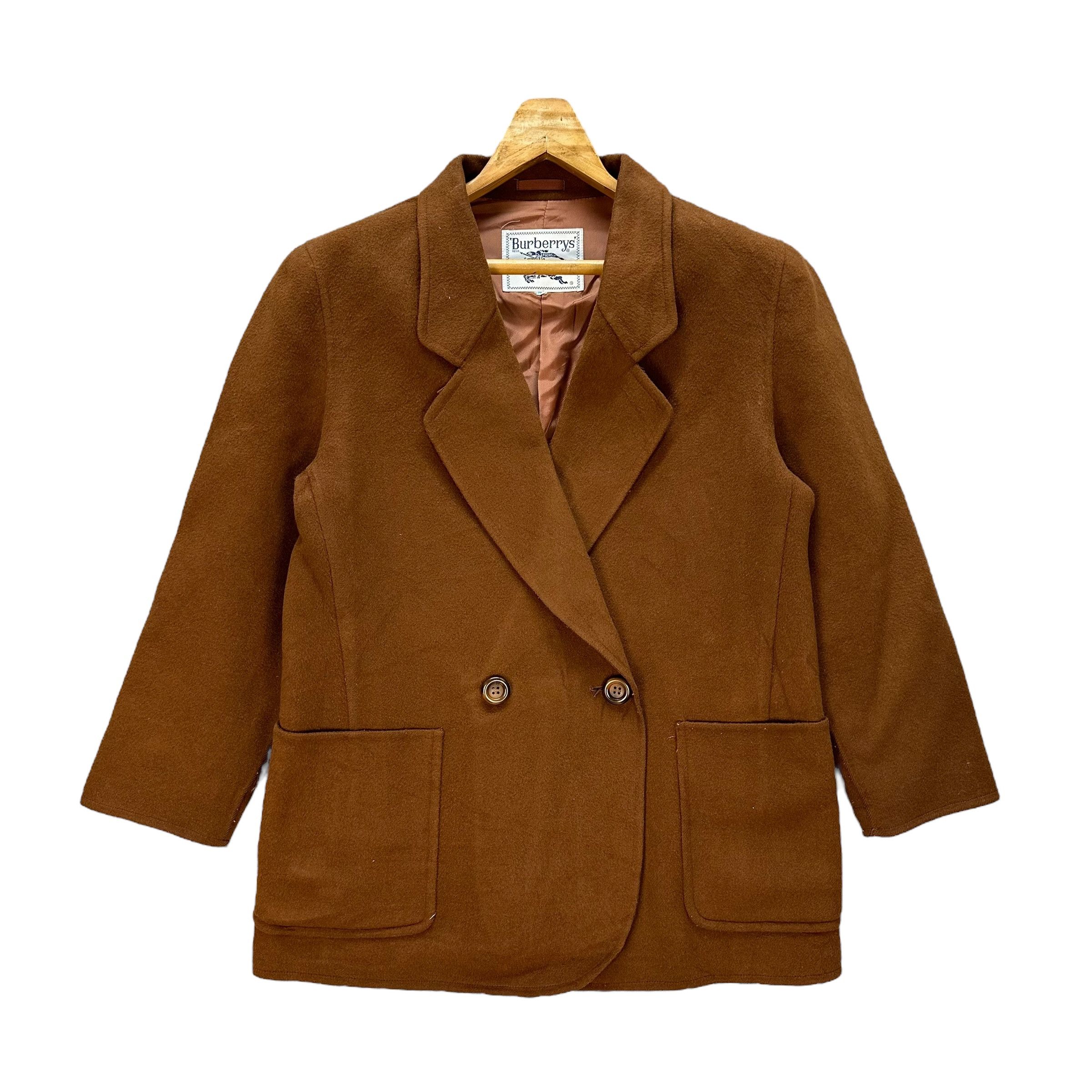 Burberry 90's BURBERRYS Double Breast Wool Coat #A63-1522 Size US M / EU 48-50 / 2 - 1 Thumbnail