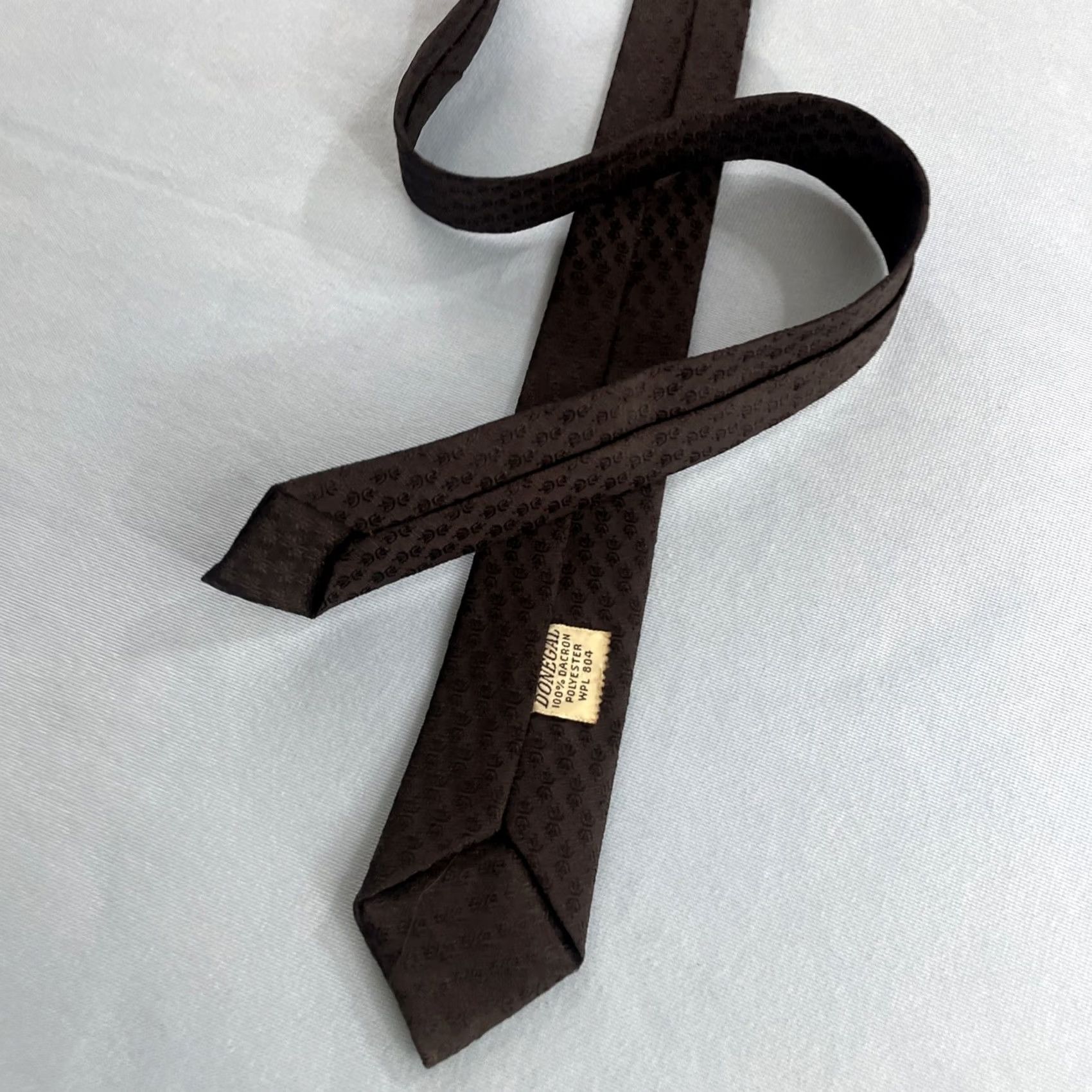 MCM VINTAGE Necktie 50s 60s Donegal Dacron 2" Tie Black Textured Geometry Slim MCM 2x56 Capsule Necktie Size ONE SIZE - 5 Thumbnail