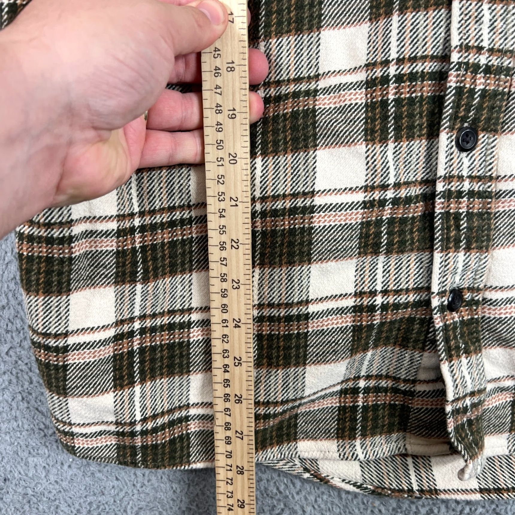 Orvis VINTAGE Orvis Men's Flannel Shirt XL Cotton Plaid Work Shacket Long Sleeve Button-Up Size US XL / EU 56 / 4 - 7 Thumbnail
