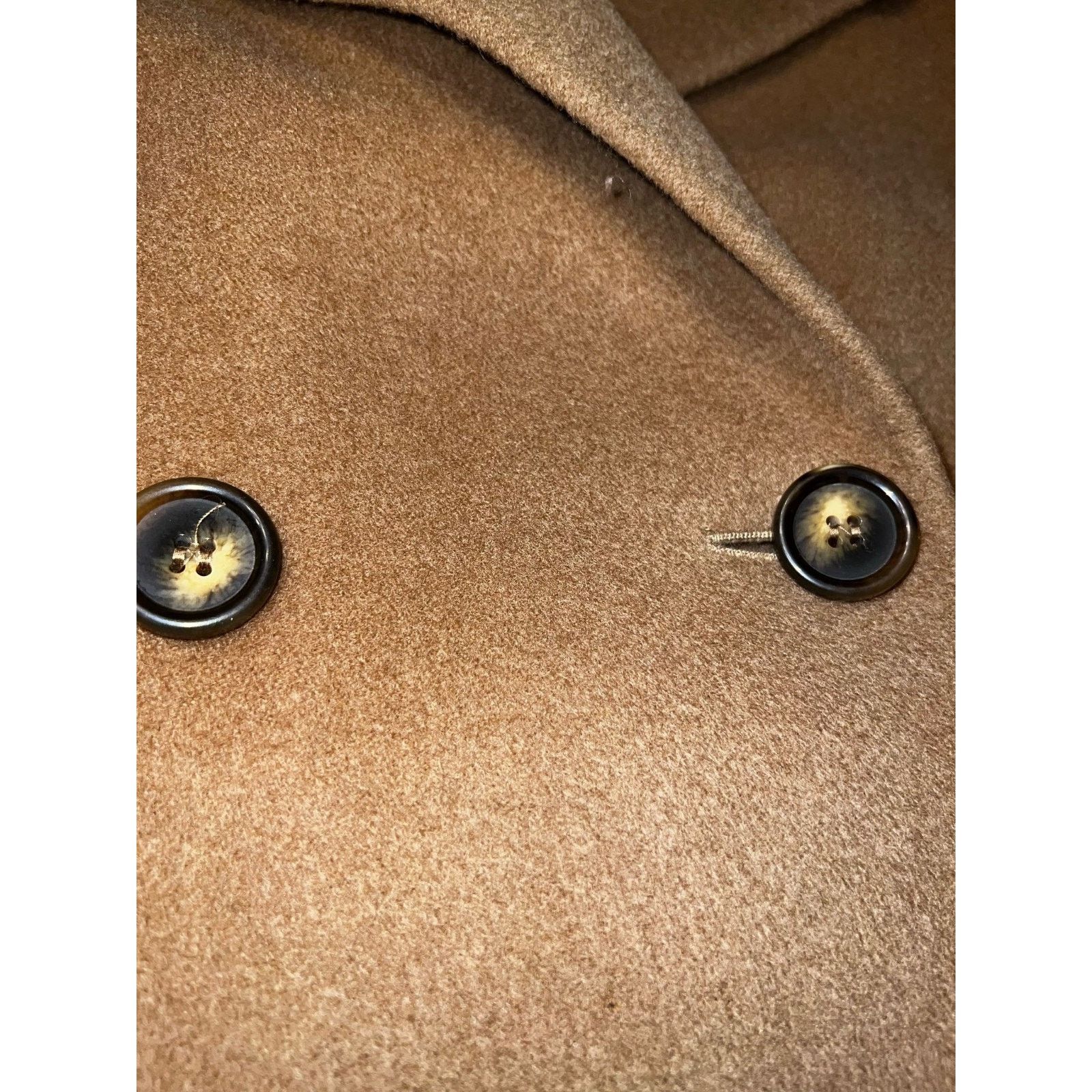 Cinzia Rocca Cinzia Rocca 3/4 Women's OverCoat Camel Color Size XXL / US 16-18 / IT 52-54 - 4 Thumbnail