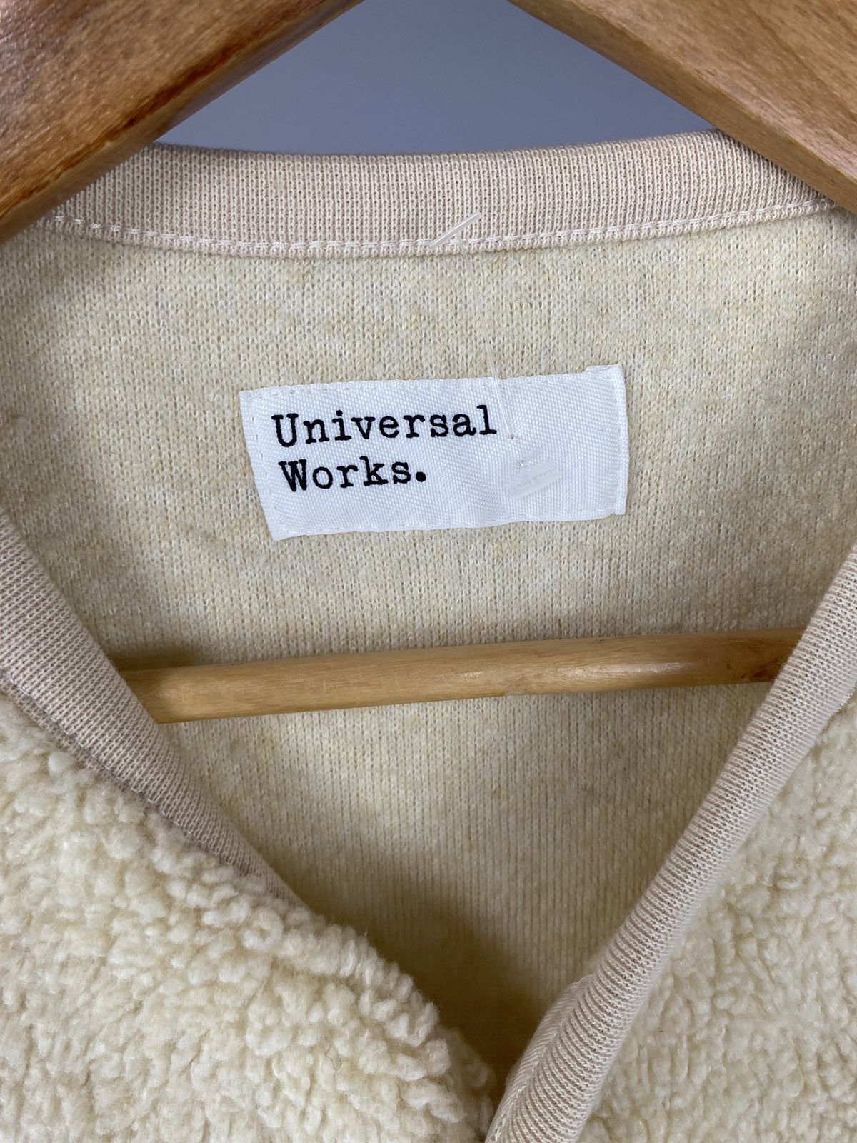 Japanese Brand × Universal Works Universal Works Cream Fleece Vest – Size S Size US S / EU 44-46 / 1 - 3 Thumbnail