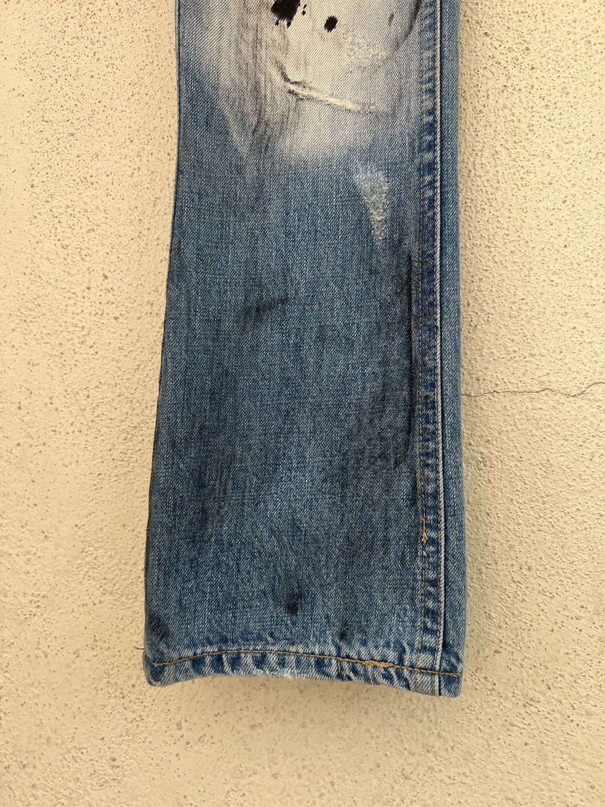 Vintage Vintage Benefit Japan Distressed Denim Painter Flare Jeans Size US 28 / EU 44 - 10 Thumbnail