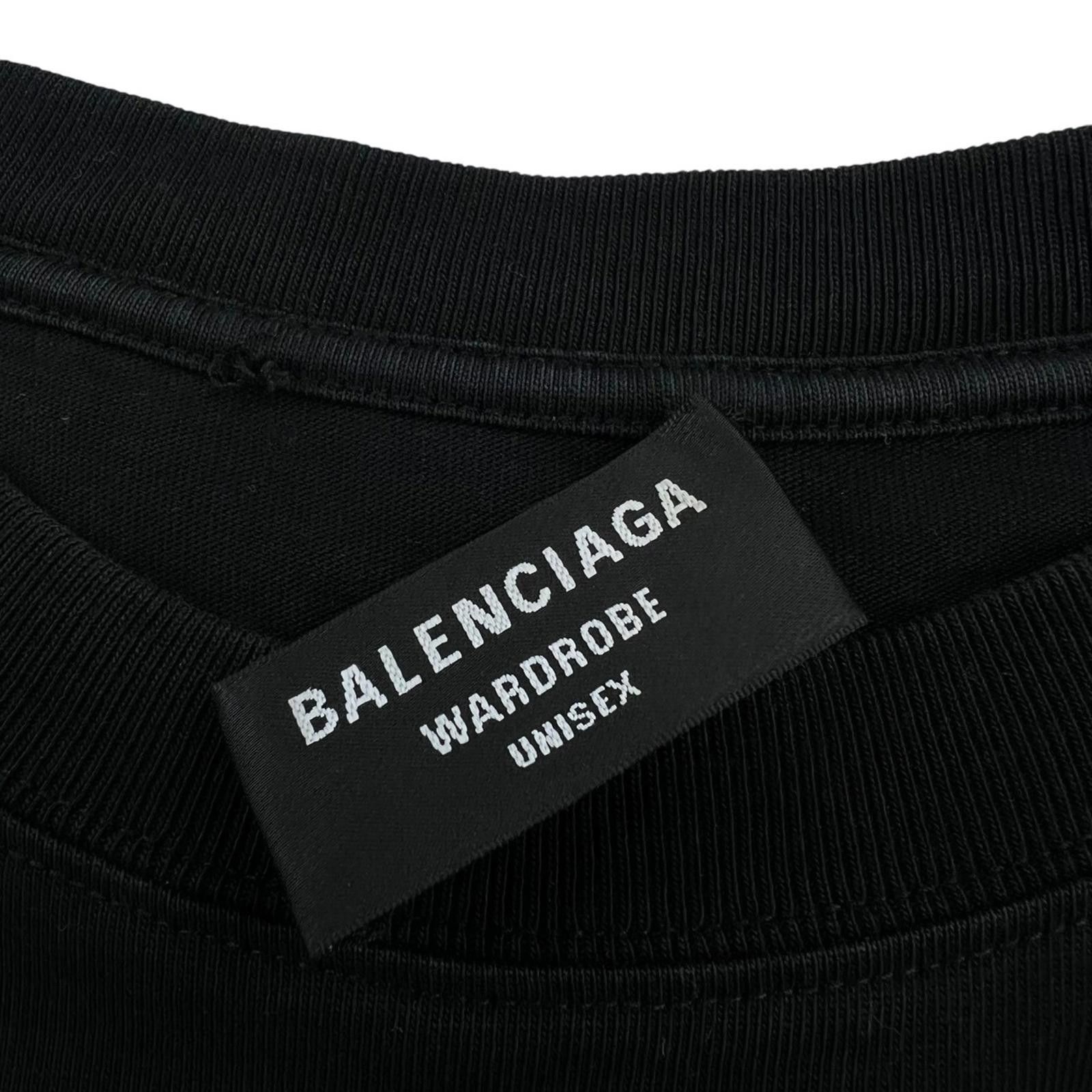 Balenciaga Balenciaga Crest Embroidered Black T Shirt Size US L / EU 52-54 / 3 - 5 Thumbnail