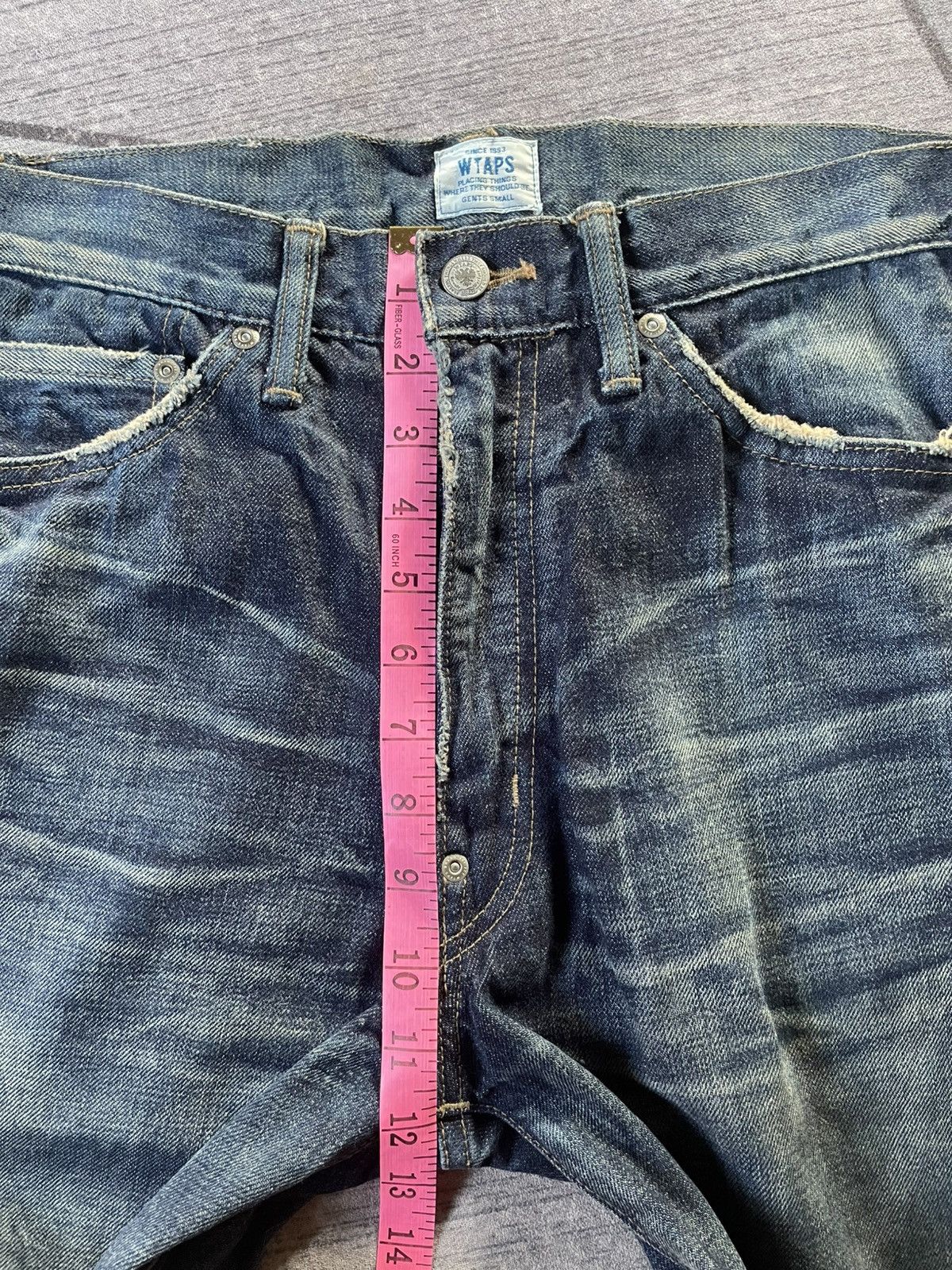 Wtaps FW13 WTAPS LIFIST Thrashed Denim Pants Size US 31 - 21 Thumbnail