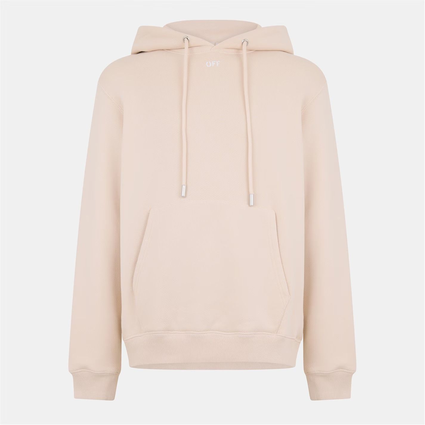 Off-White o1g2r1mq0226 Brick Arrows Jersey Fleece Hoodie In Beige Size US XS / EU 42 / 0 - 1 Thumbnail