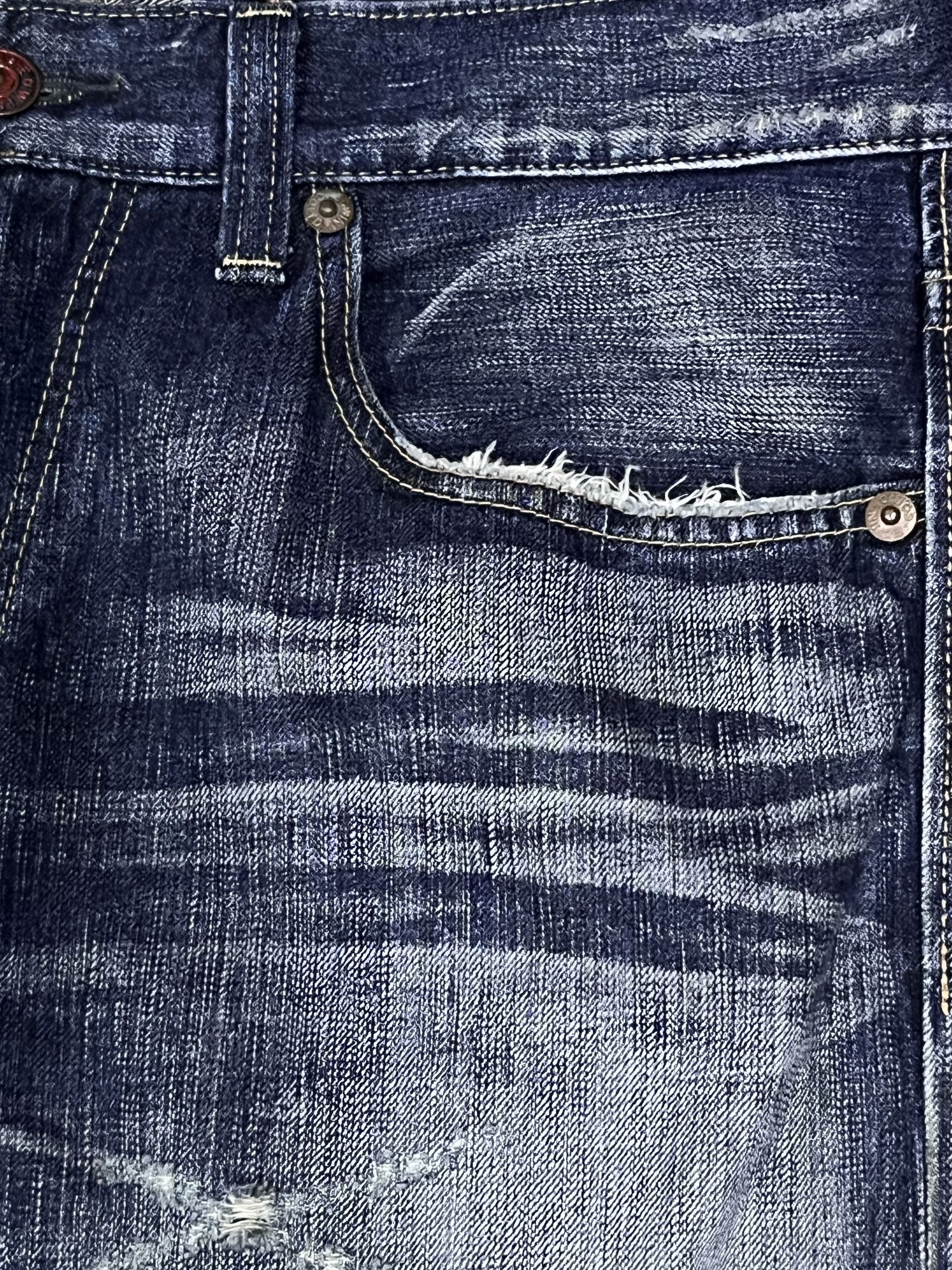 Kapital Edwin 503 Blue Trip Distressed Ripped Flare Jeans Y2K Japan Size US 34 / EU 50 - 9 Thumbnail