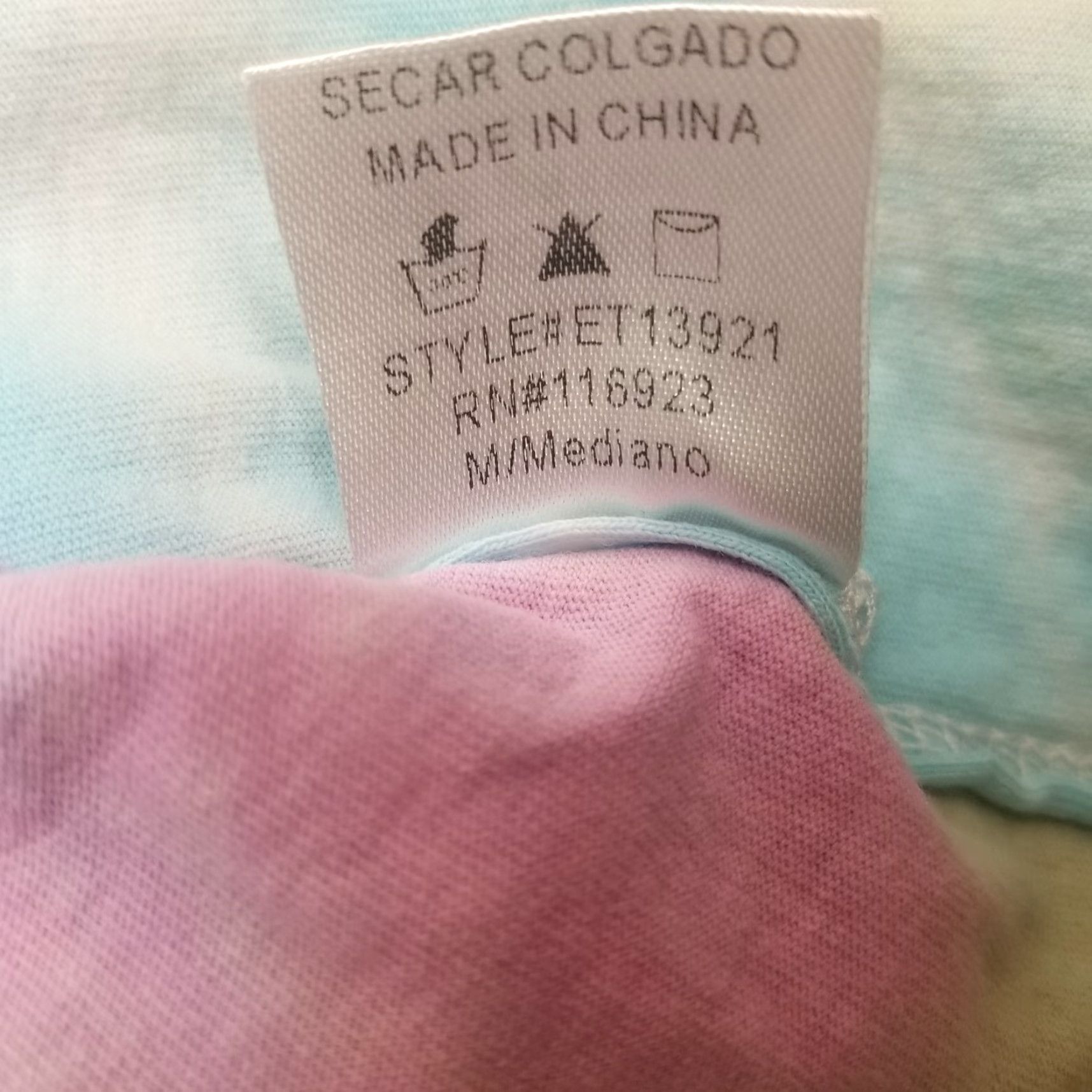 Pinko Easel Womens Top M Pink Green Tie Dye Sleeveless V-Neck Blouse Ladies 90s Multicolor Jersey Casual Womens Size M / US 6-8 / IT 42-44 - 7 Thumbnail