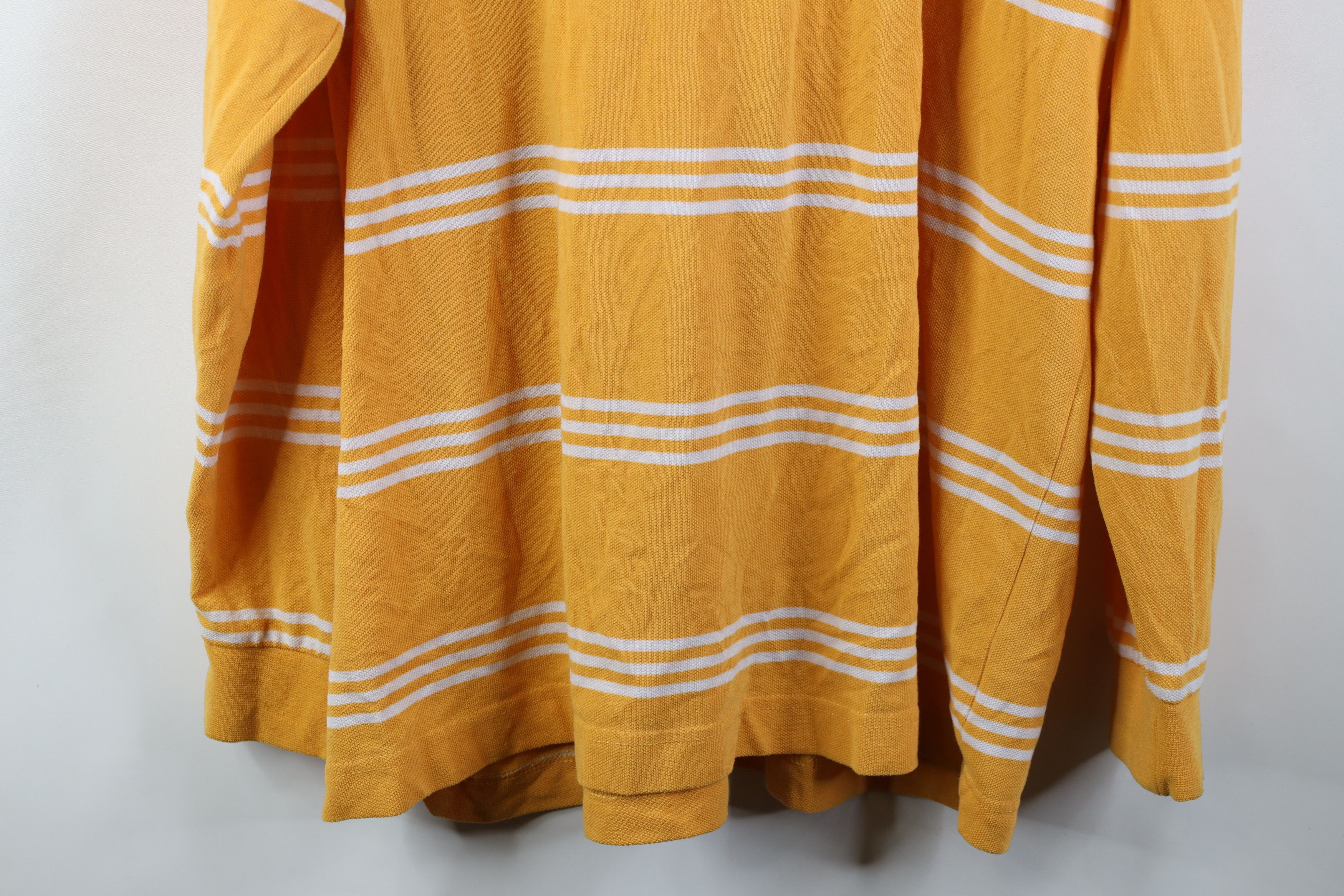 Lacoste Vintage Lacoste Logo Striped Long Sleeve Rugby Polo Shirt Size US XXL / EU 58 / 5 - 13 Thumbnail