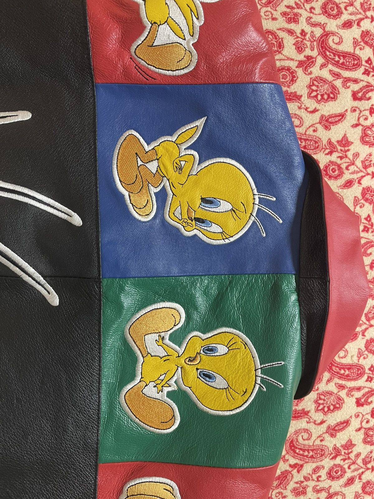 Vintage (BRAND NEW) Vintage Tweety Bird Leather Jacket Size US L / EU 52-54 / 3 - 5 Thumbnail