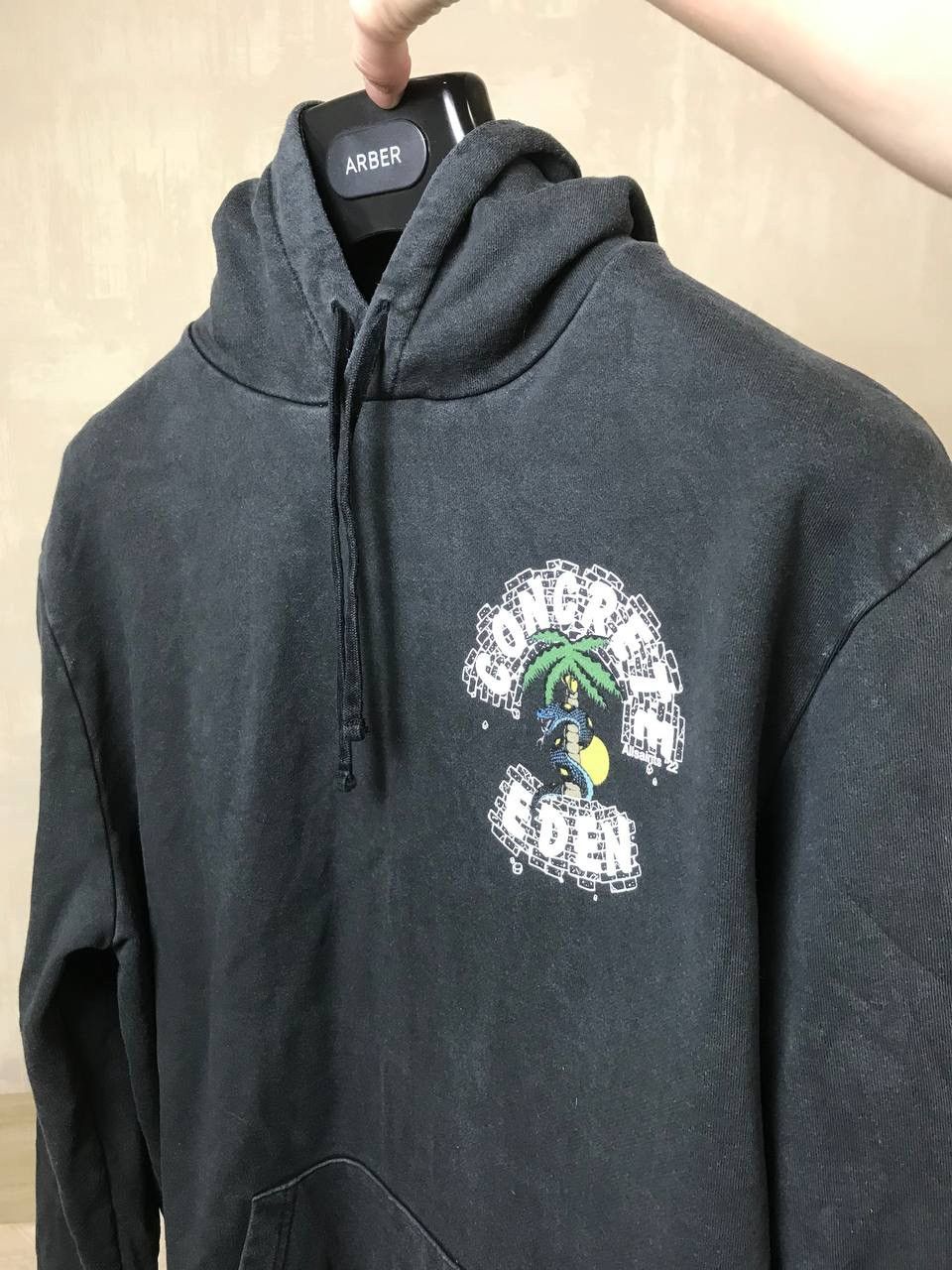 Allsaints 🔥 Allsaints Concrete Eden Washed Graphic Hoodie Sweatshirt Size US M / EU 48-50 / 2 - 6 Thumbnail