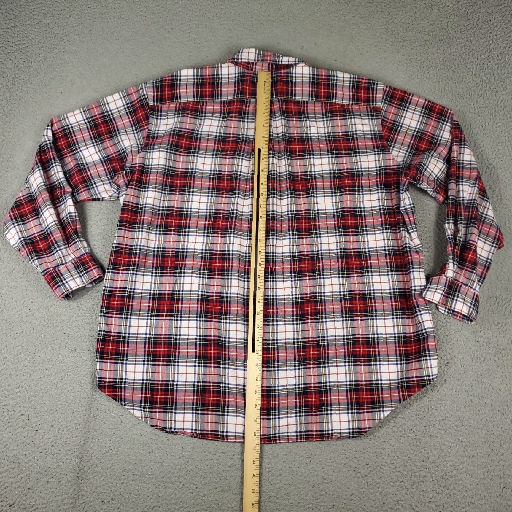 Ralph Lauren Ralph Lauren Shirt Mens Big & Tall Red Plaid Button-Up Long Sleeve Casual Size US XL / EU 56 / 4 - 4 Thumbnail