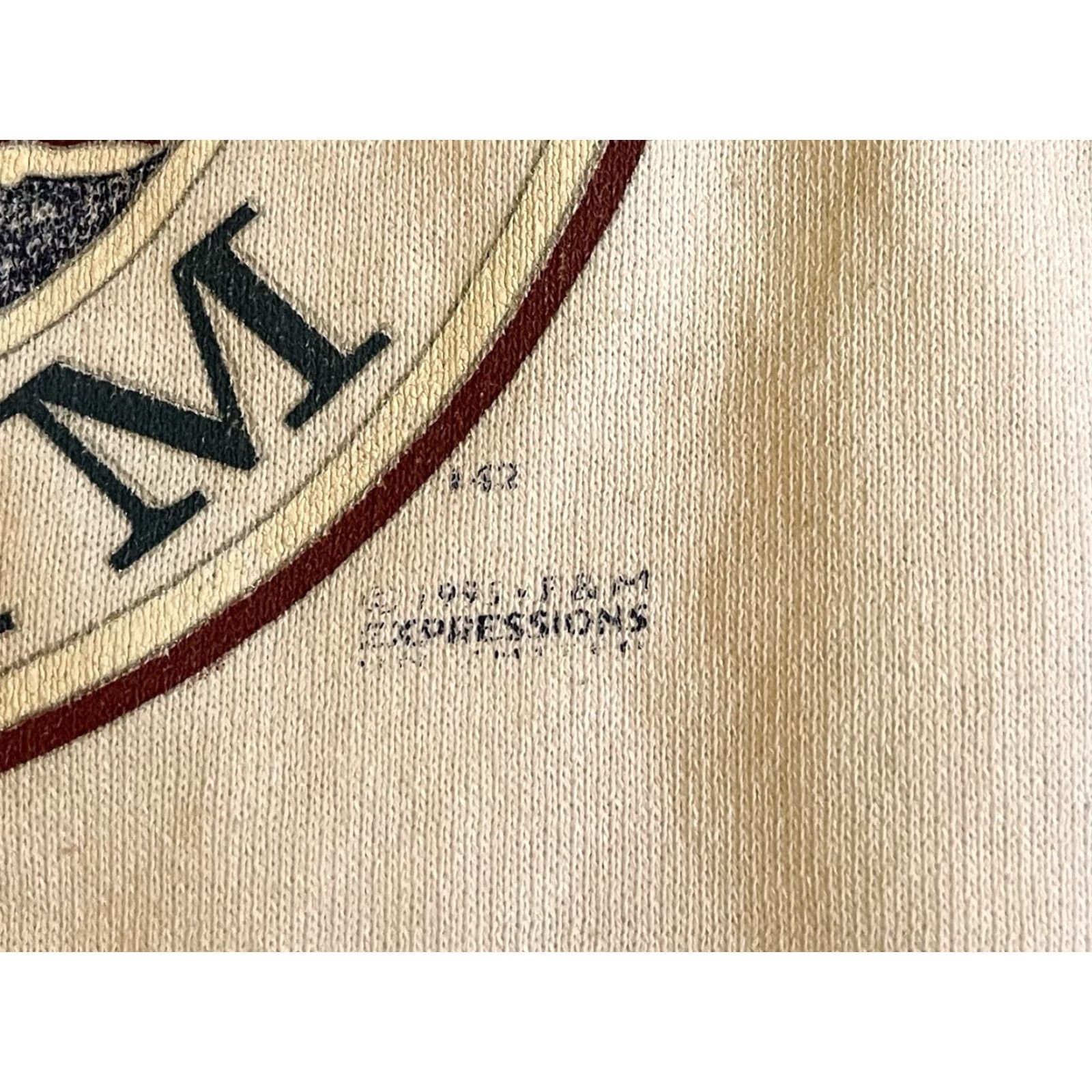 TEE JAYS VINTAGE Offshore Sailing Team Sweatshirt Men’s Large White 1995 Tee Jays Crew Neck Long Sleeve Graphic Print Logo Size US L / EU 52-54 / 3 - 4 Thumbnail