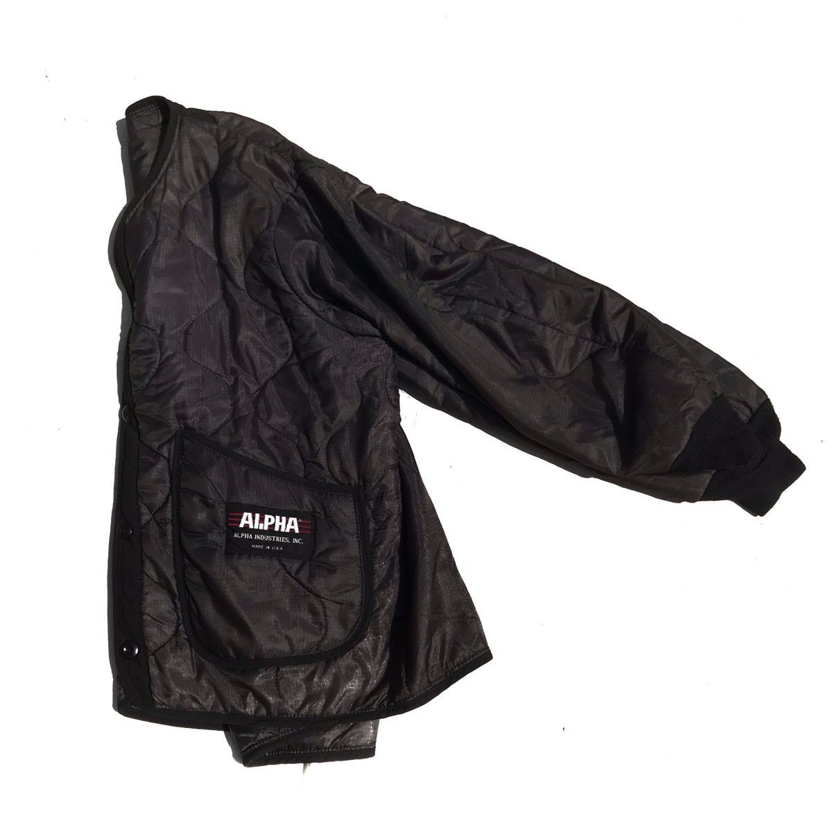 Alpha Industries vintage Alpha Industries Bomber 2way Liner alpha liner syste Size US XL / EU 56 / 4 - 5 Thumbnail