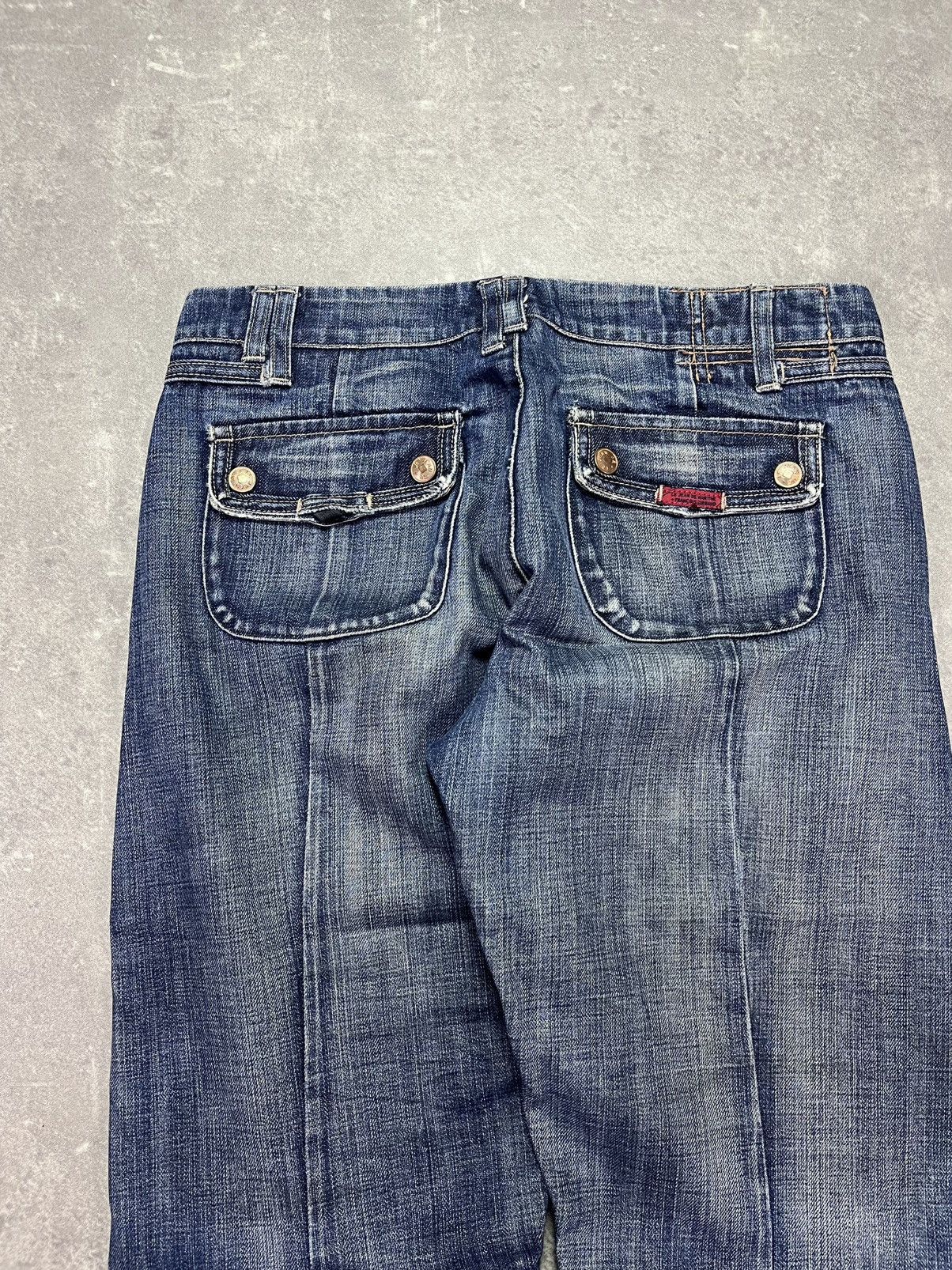 Marithe + Francois Girbaud 00s Marithe + Francois Girbaud Star Denim Shorts 29 Capri Size 29" - 11 Thumbnail