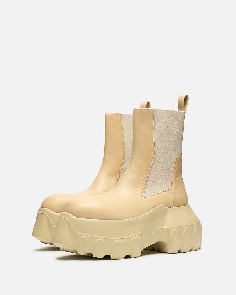 Rick Owens o1s1v1r1oon0825 Beatle Mega Tractor in Beige/Parchment Size US 12 / EU 45 - 5 Thumbnail