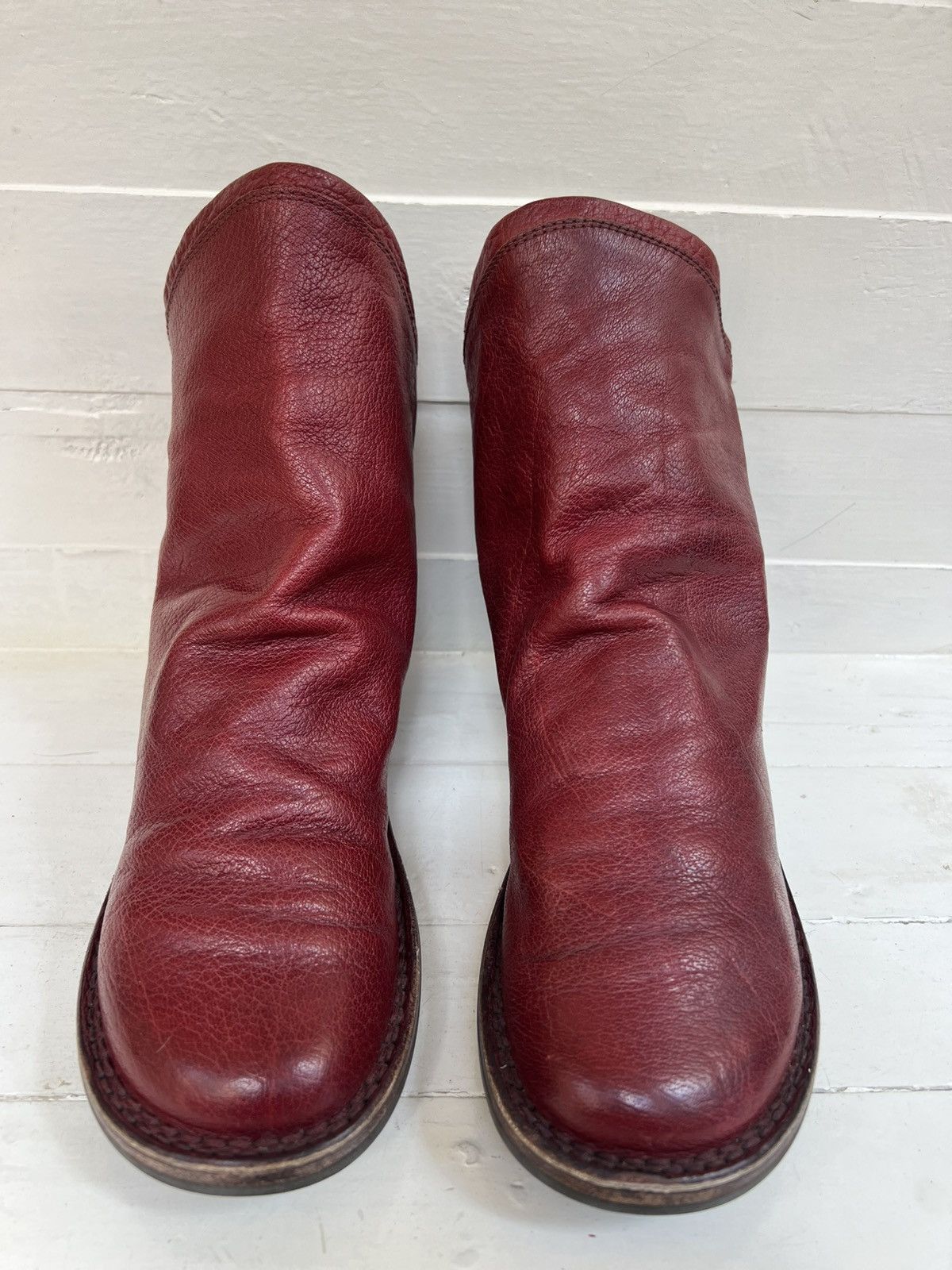 Trippen Trippen Women's Leather Red Slouch Medieval Comfort Size US 6 / IT 36 - 2 Thumbnail