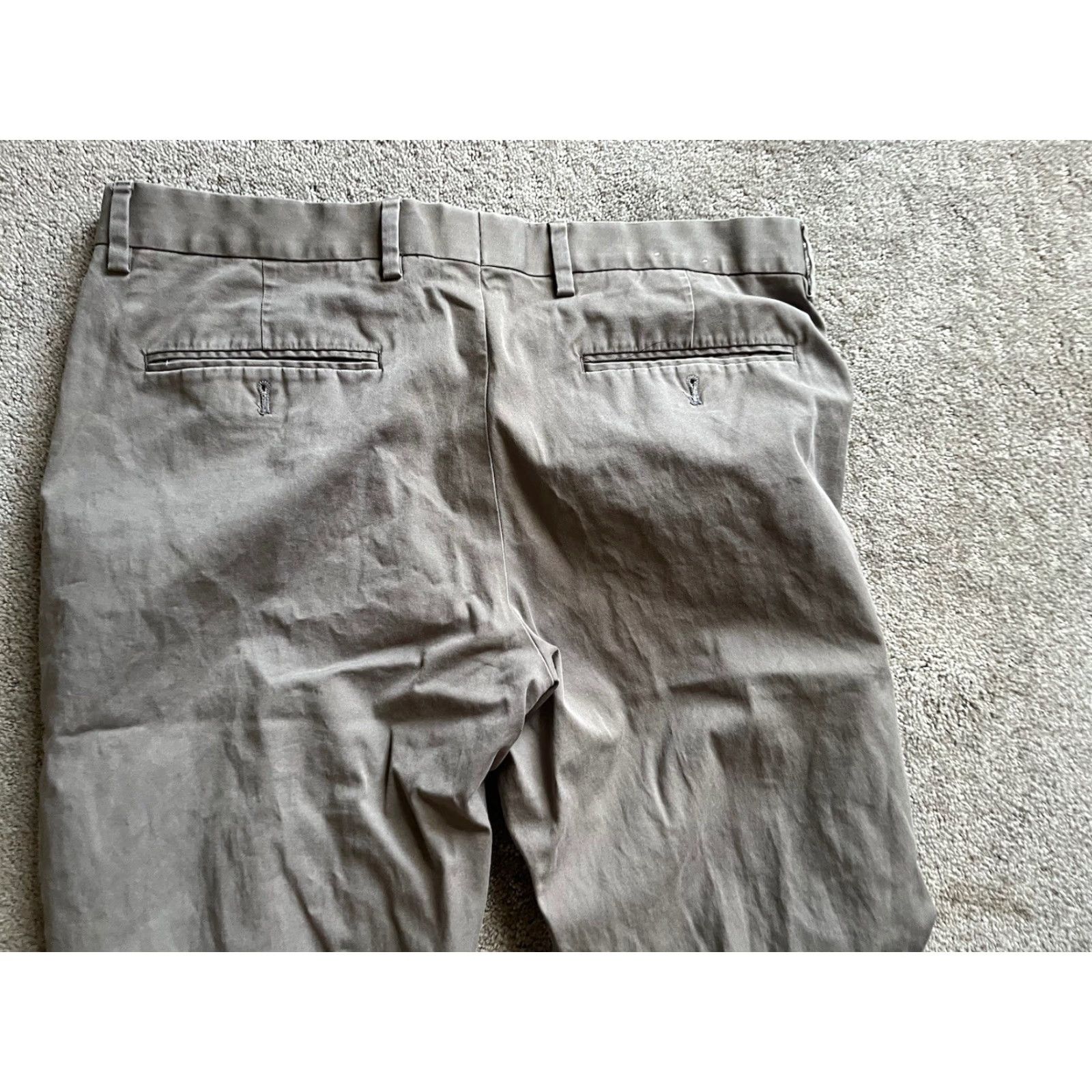 Express VINTAGE Express Dress Pants Men Size 32x32 Gray Straight Leg Cotton Canvas Business Casual Size US 32 / EU 48 - 4 Thumbnail