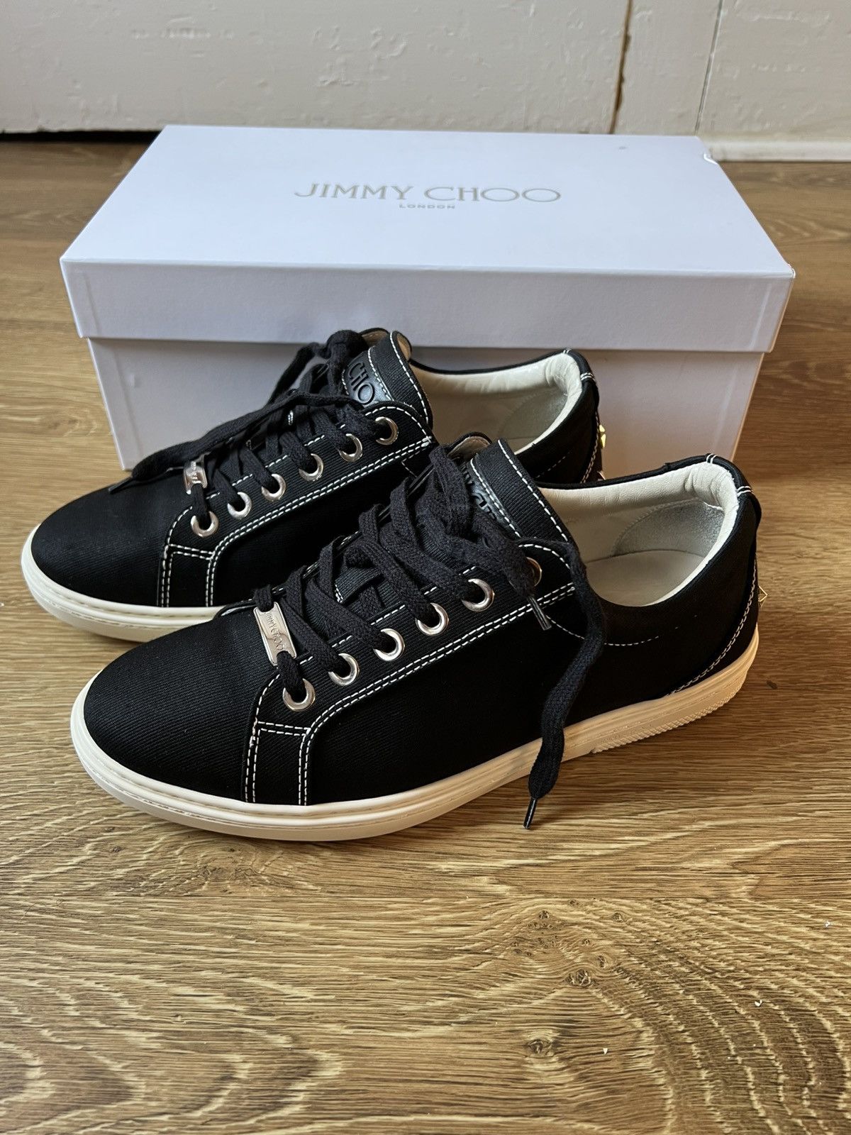 Jimmy Choo Jimmy Choo Canvas Sneakers Size US 9 / EU 42 - 1 Thumbnail