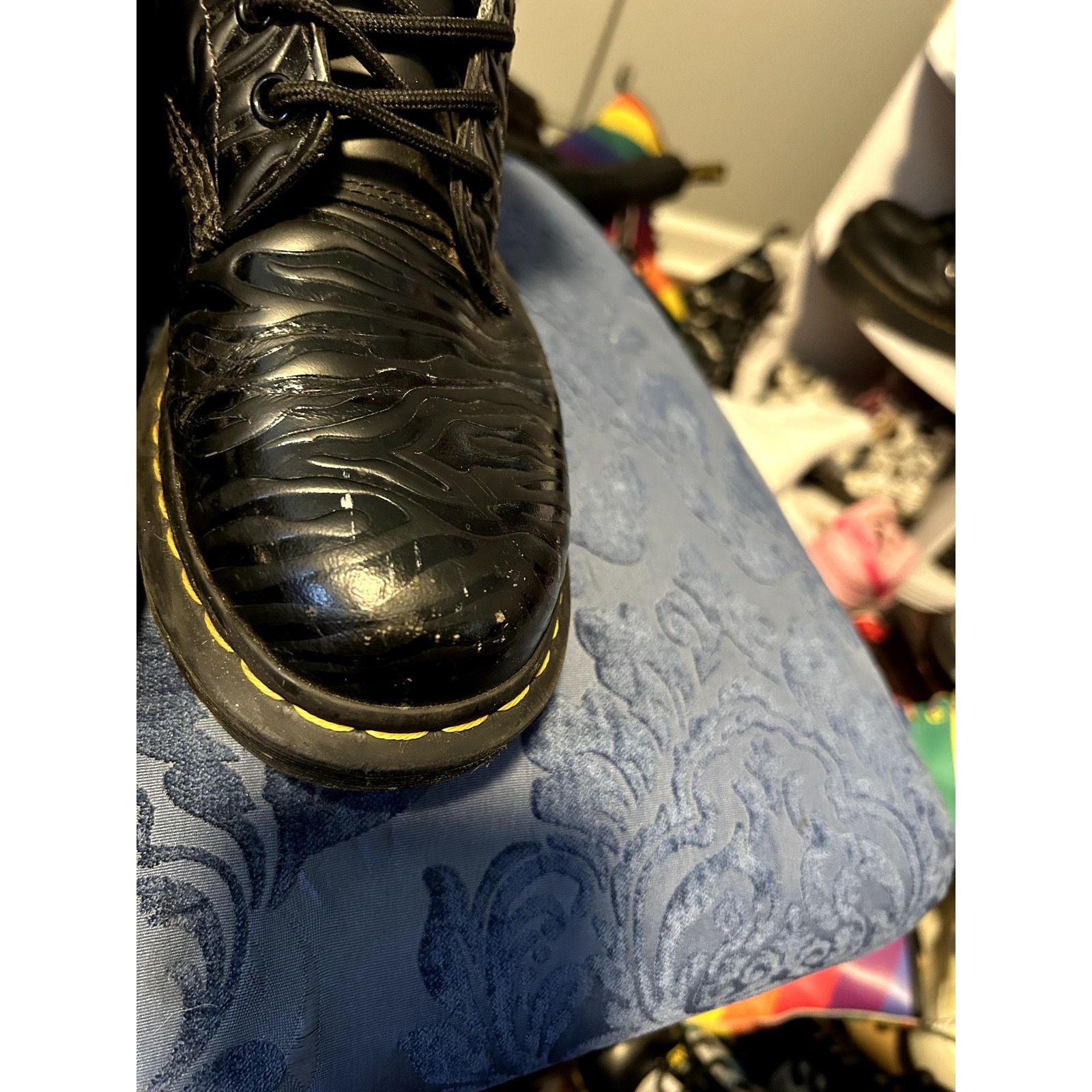 Dr. Martens Dr Martens Black Zebra Embossed Size 8/EU 39 Size US 8 / IT 38 - 5 Thumbnail