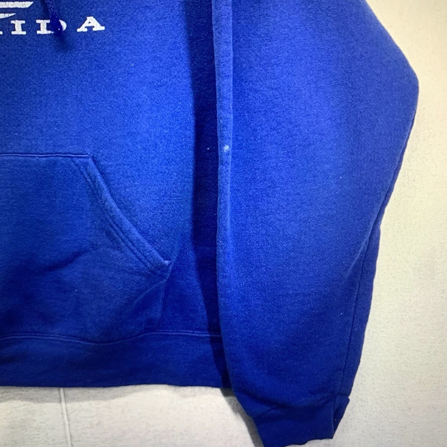 Soffe VINTAGE Soffe Hoodie Unisex Adults L Navy Blue Fort Myers Beach Florida 90s Graphic Print Hooded Pullover Casual Walking Size US L / EU 52-54 / 3 - 7 Thumbnail