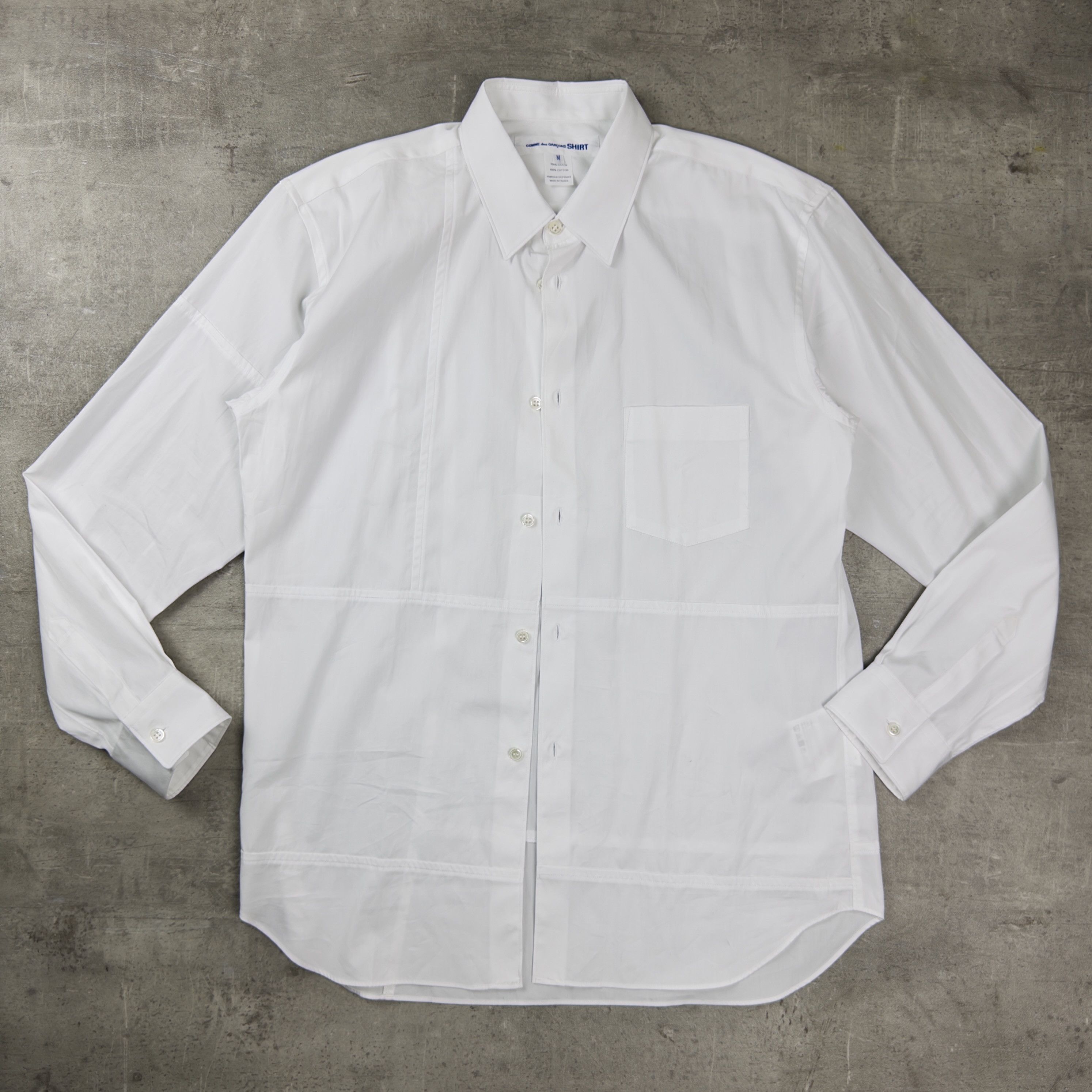 Comme des Garcons SHIRT COMME DES GARCONS SHIRT Panelled Patchwork Seam Button Up Size US M / EU 48-50 / 2 - 7 Thumbnail
