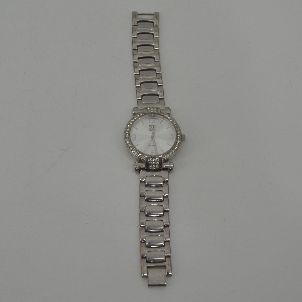 Other NY&C Stainless Steel Womens Analog Rhinestone Watch Silver Size ONE SIZE - 12 Thumbnail