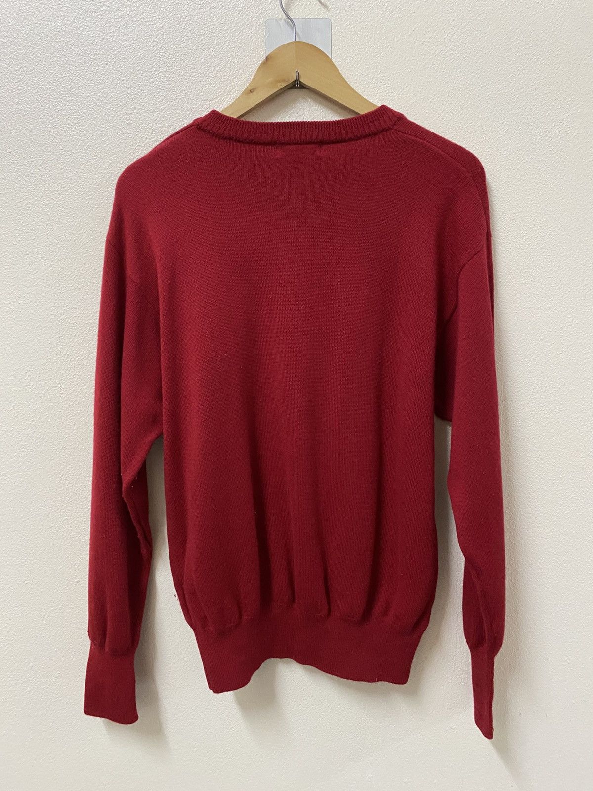 Yves Saint Laurent Vtg Yves Saint Laurent YSL Knitwear Red Size US L / EU 52-54 / 3 - 2 Thumbnail