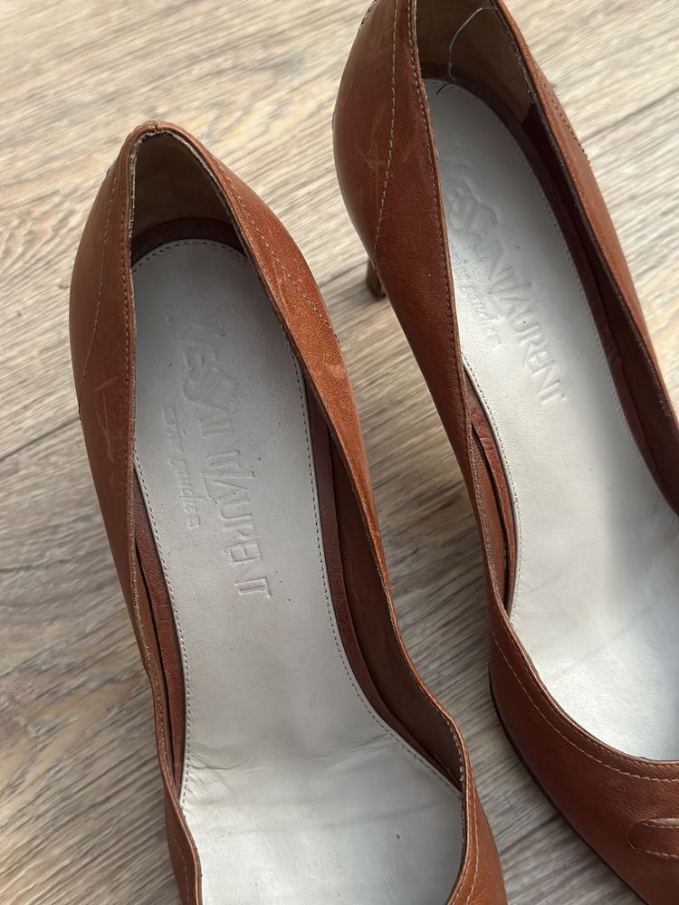 Yves Saint Laurent Yves Saint Laurent Vintage Heels Leather Shoes Size US 7 / IT 37 - 5 Thumbnail