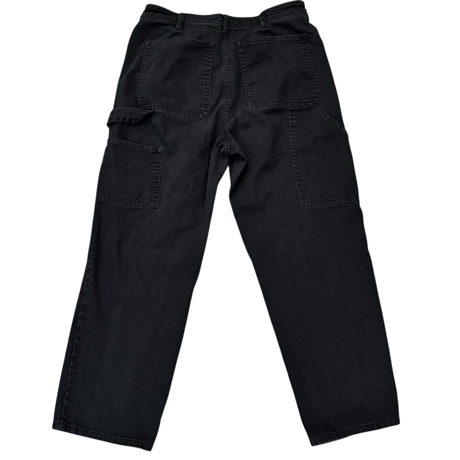Everlane Everlane Dark Green Cotton 26" Cropped Carpenter Pant Size 8 Size 30" / US 8 / IT 44 - 2 Thumbnail