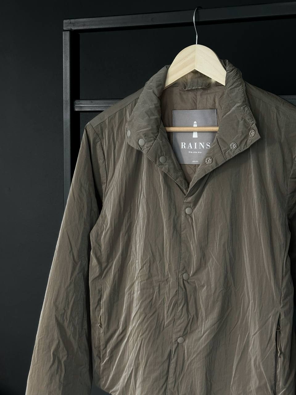 Rains Rains Shine Nylon Brown Jacket Size XS / US 0-2 / IT 36-38 - 3 Thumbnail