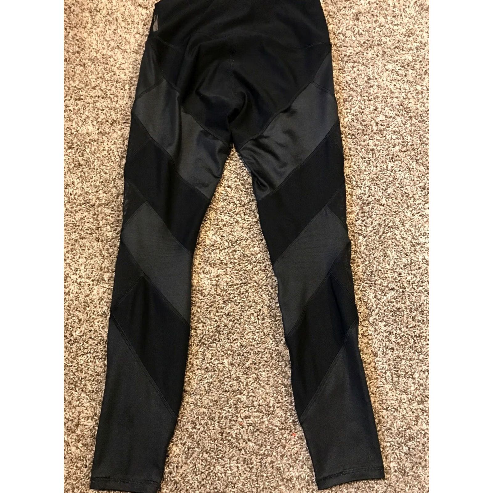 Vintage RBX Womens S Black Polyester Blend Leggings Athletic A17 Shirt? Size 26" / US 2 / IT 38 - 4 Thumbnail