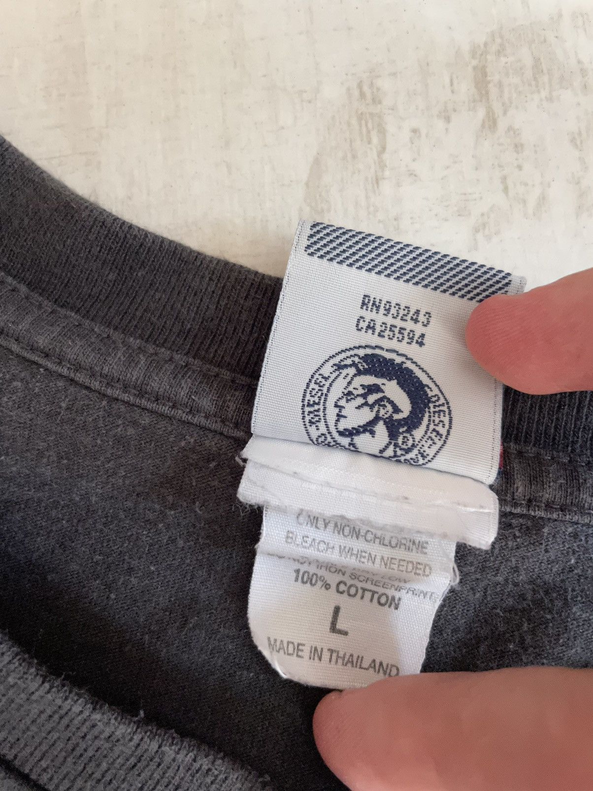 Diesel × Vintage Vintage Y2K Diesel T Shirt Big Logo Size US L / EU 52-54 / 3 - 9 Thumbnail