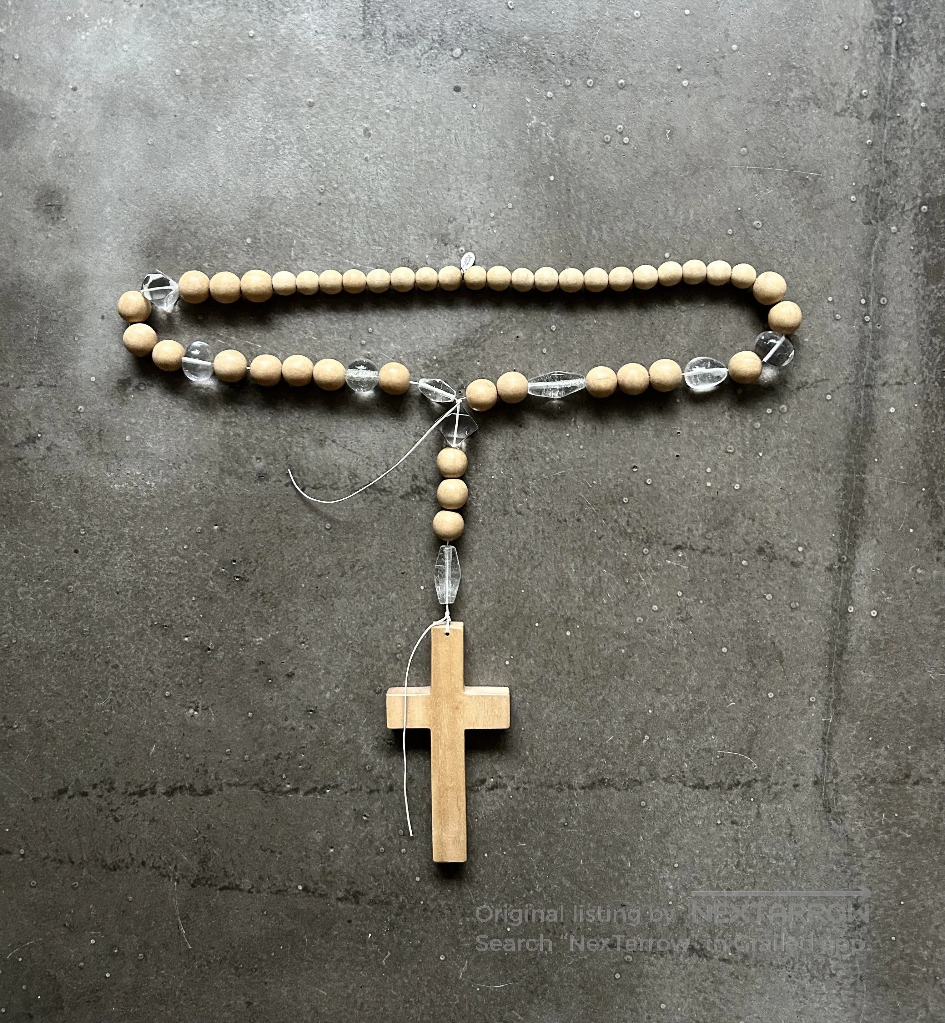 DEN IM by SIKI IM Number (N)ine 08ss Crystal Cross Necklace. Size ONE SIZE - 3 Thumbnail