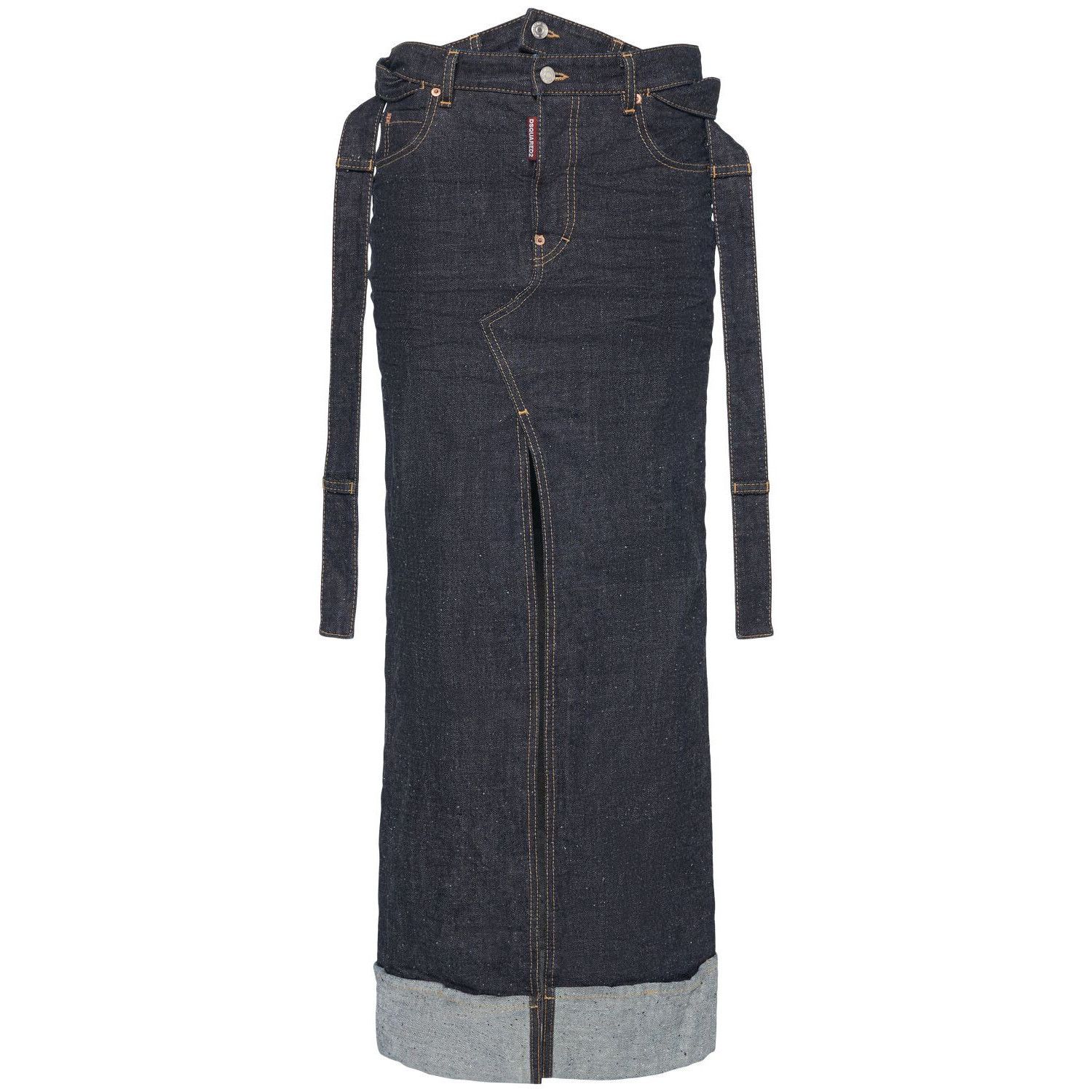 DSQUARED2 Women's Butch Blue Denim Skirt New & Authentic (Wo