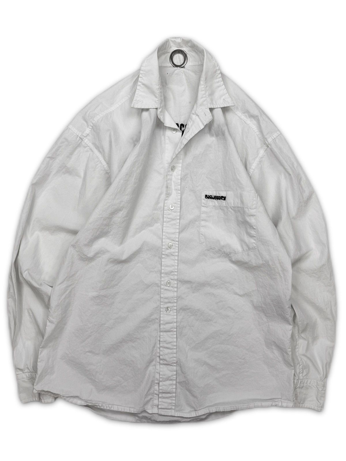 Vetements AW19 Vetements ‘Forgive Us’ Embroidered Button Up Shirt Size US XS / EU 42 / 0 - 3 Thumbnail