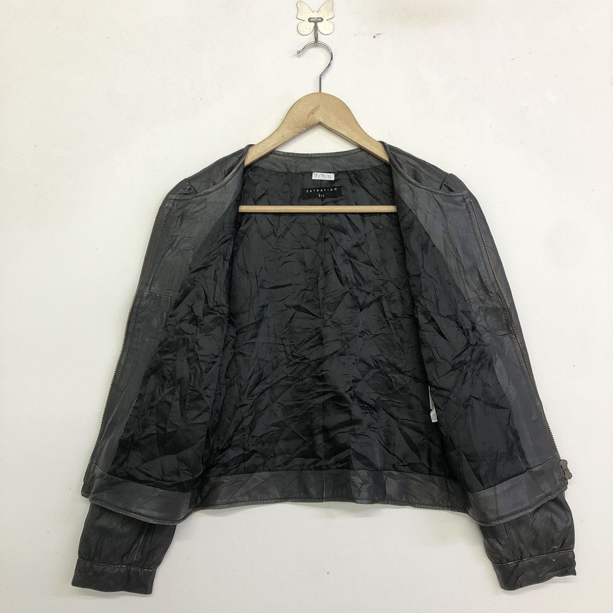 Japanese Brand Esnation Bis Lamb Leather Women Jacket Size S / US 4 / IT 40 - 13 Thumbnail