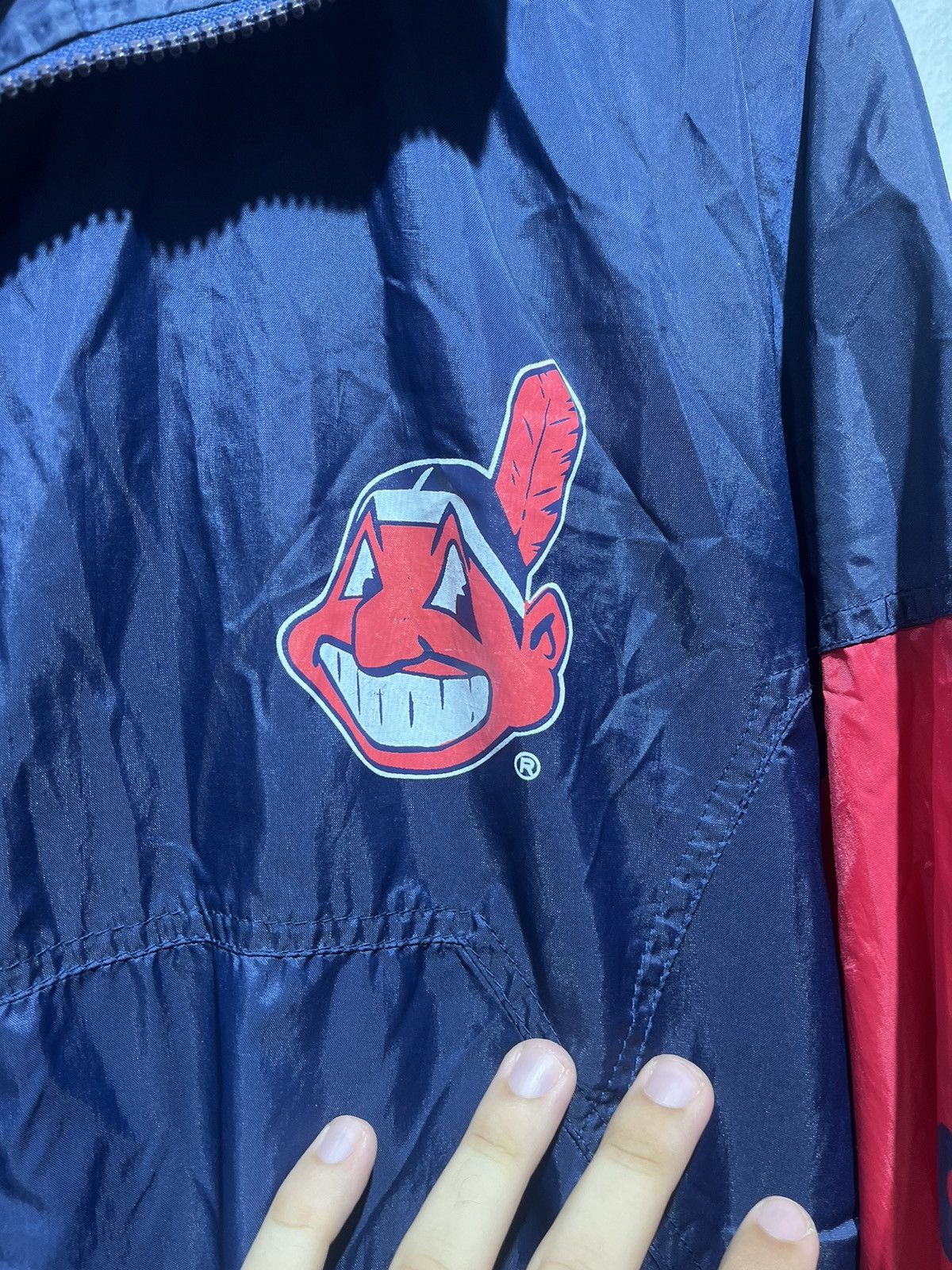 MLB × Vintage Vintage Indians windbreaker Size US XL / EU 56 / 4 - 4 Thumbnail