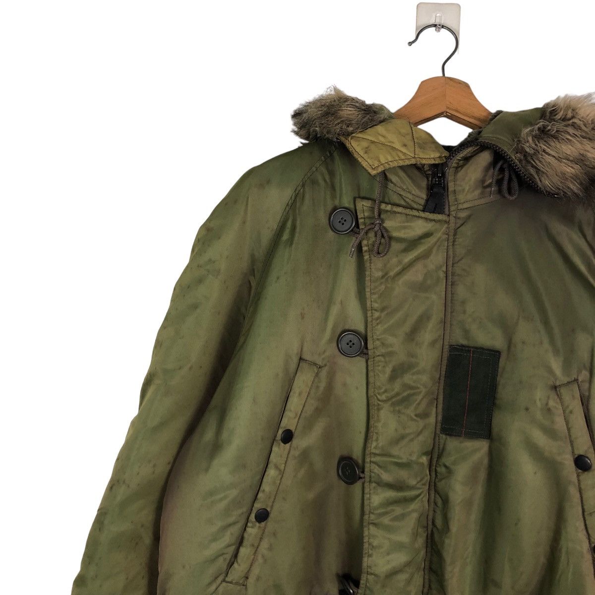 Avirex 🔥Heavy Parka Jacket Avirex USA Mink Fur Hoodie Cargo Pocket Size US M / EU 48-50 / 2 - 7 Thumbnail