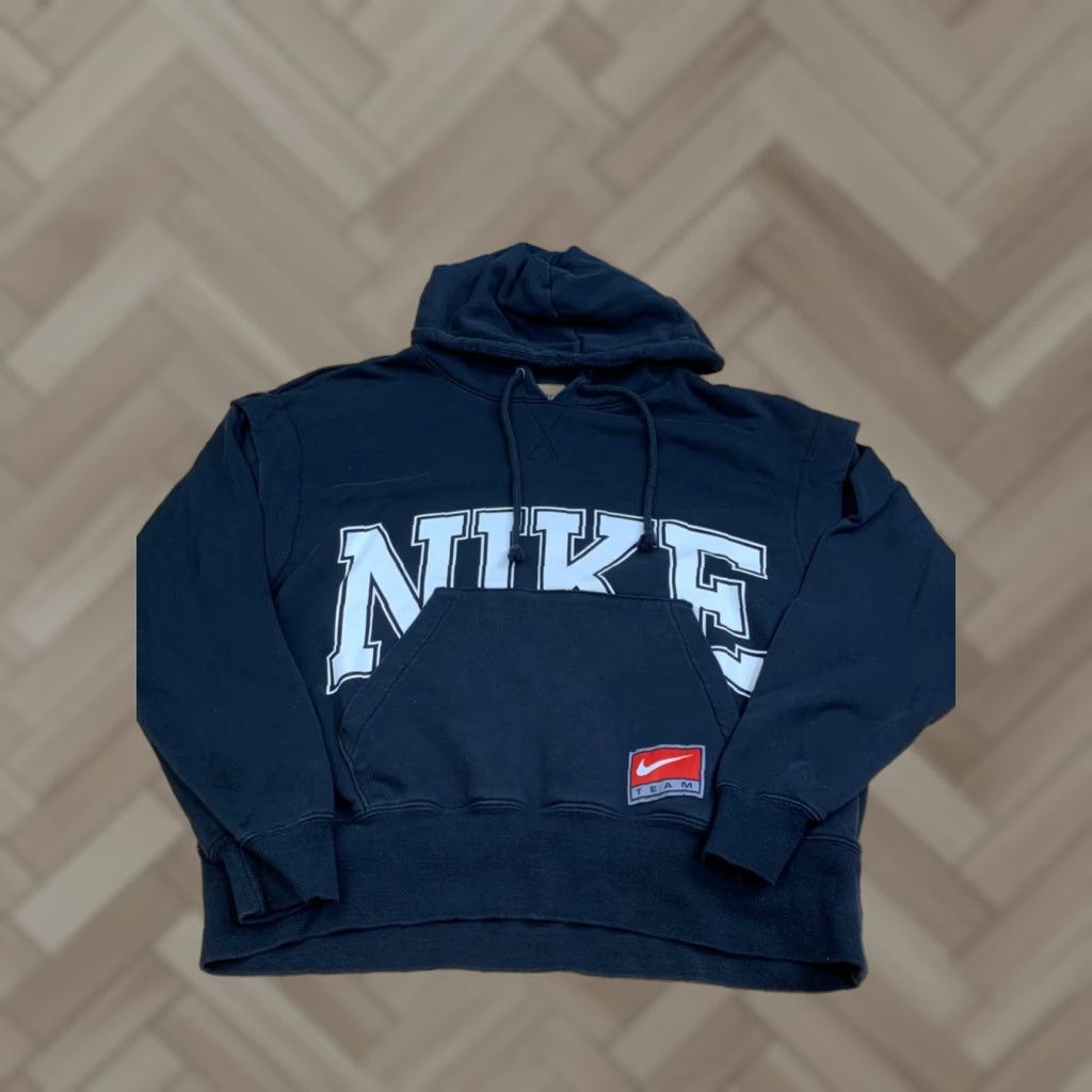 Nike Nike Hoodie Women S Black Logo Pullover Casual Workout Pullover Hooded Raglan Sleeve Fleece Nike Sportswear 13032 Size S / US 4 / IT 40 - 1 Thumbnail