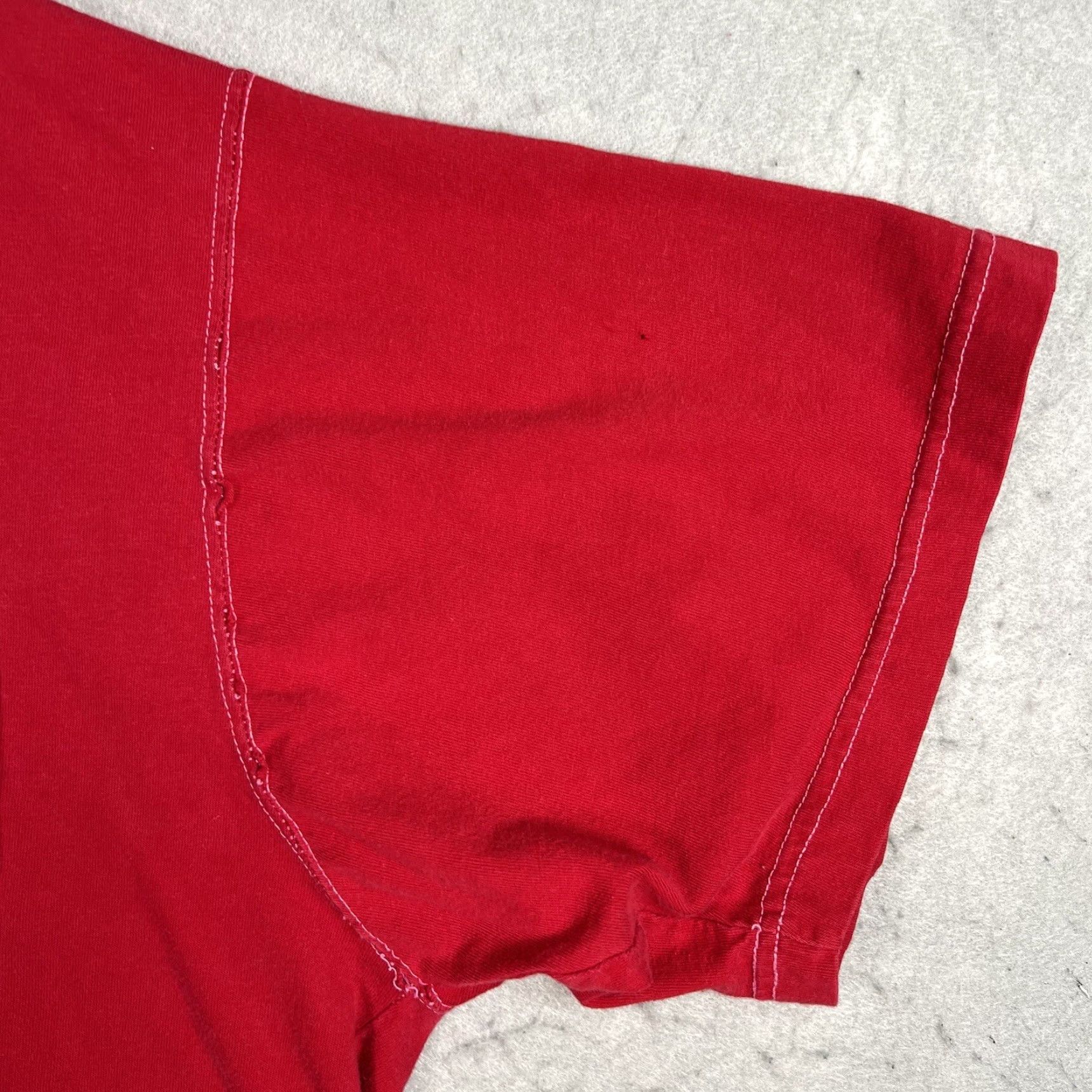 Ralph Lauren VINTAGE Chaps Ralph Lauren Pocket Tee Shirt Adult 2XL Red Mens 1990s Sportswear/Beach Size US XXL / EU 58 / 5 - 5 Thumbnail