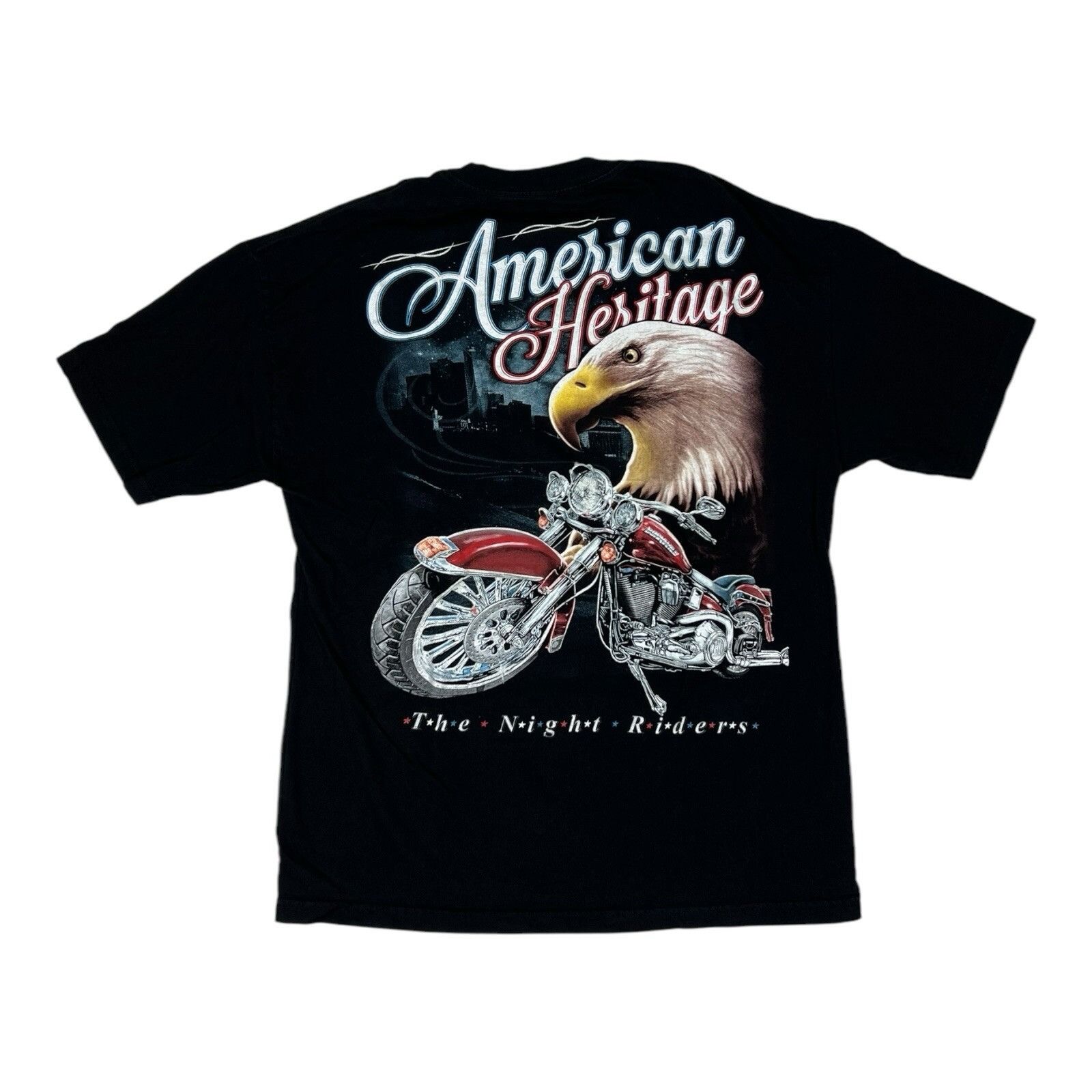Other American Heritage Biker Motorcycle T-Shirt Size XL “The Nigh Size US XL / EU 56 / 4 - 3 Thumbnail
