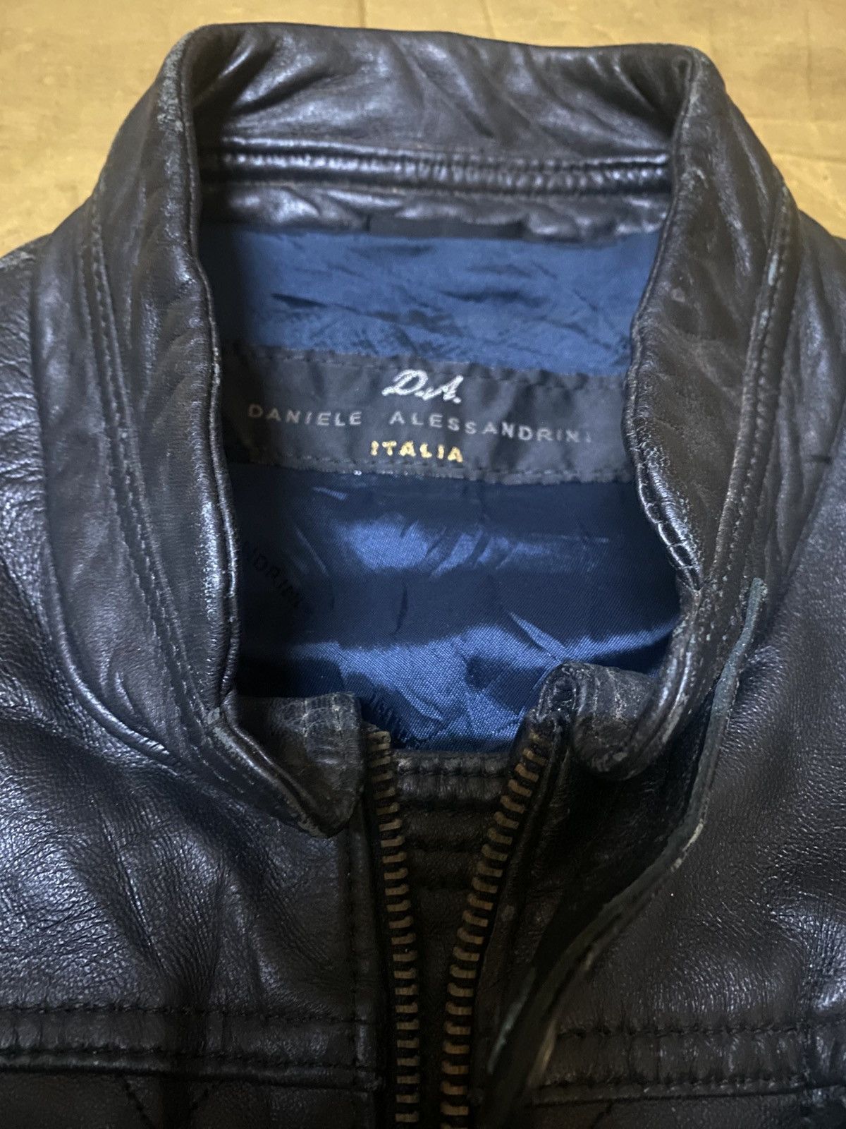 Daniele Alessandrini Danielle Alessandrini Side Pleated Bikers Leather Jacket Size US M / EU 48-50 / 2 - 10 Thumbnail