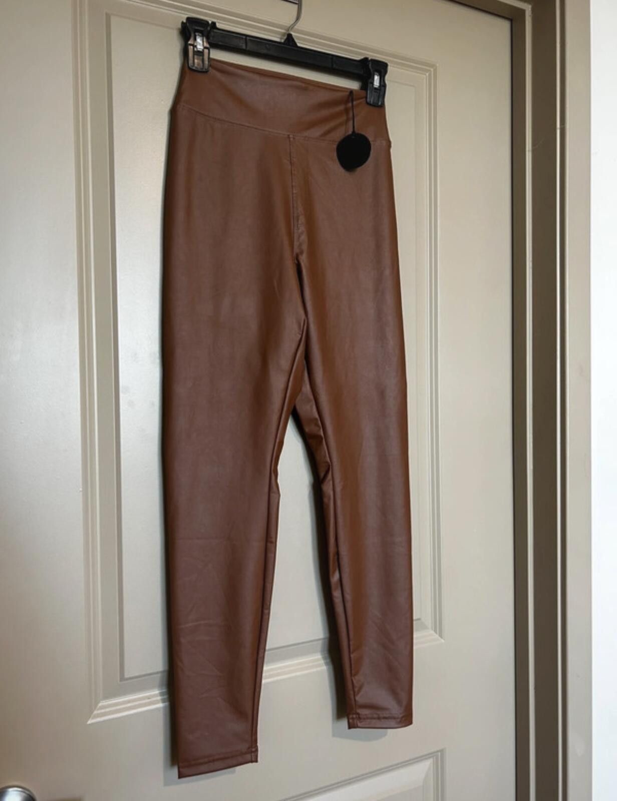 Other OFFLINE By Aerie Faux Leather Brown Leggings NWT Medium Size 32" / US 10 / IT 46 - 4 Thumbnail