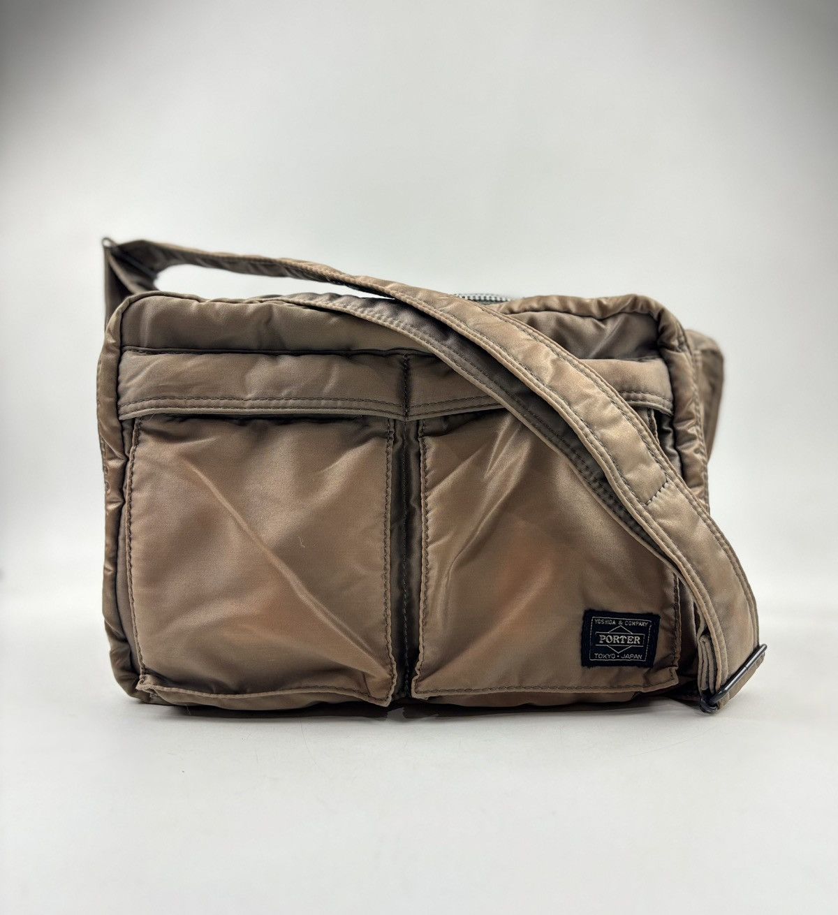 Porter Yoshida Sun Faded Tanker Shoulder Bag