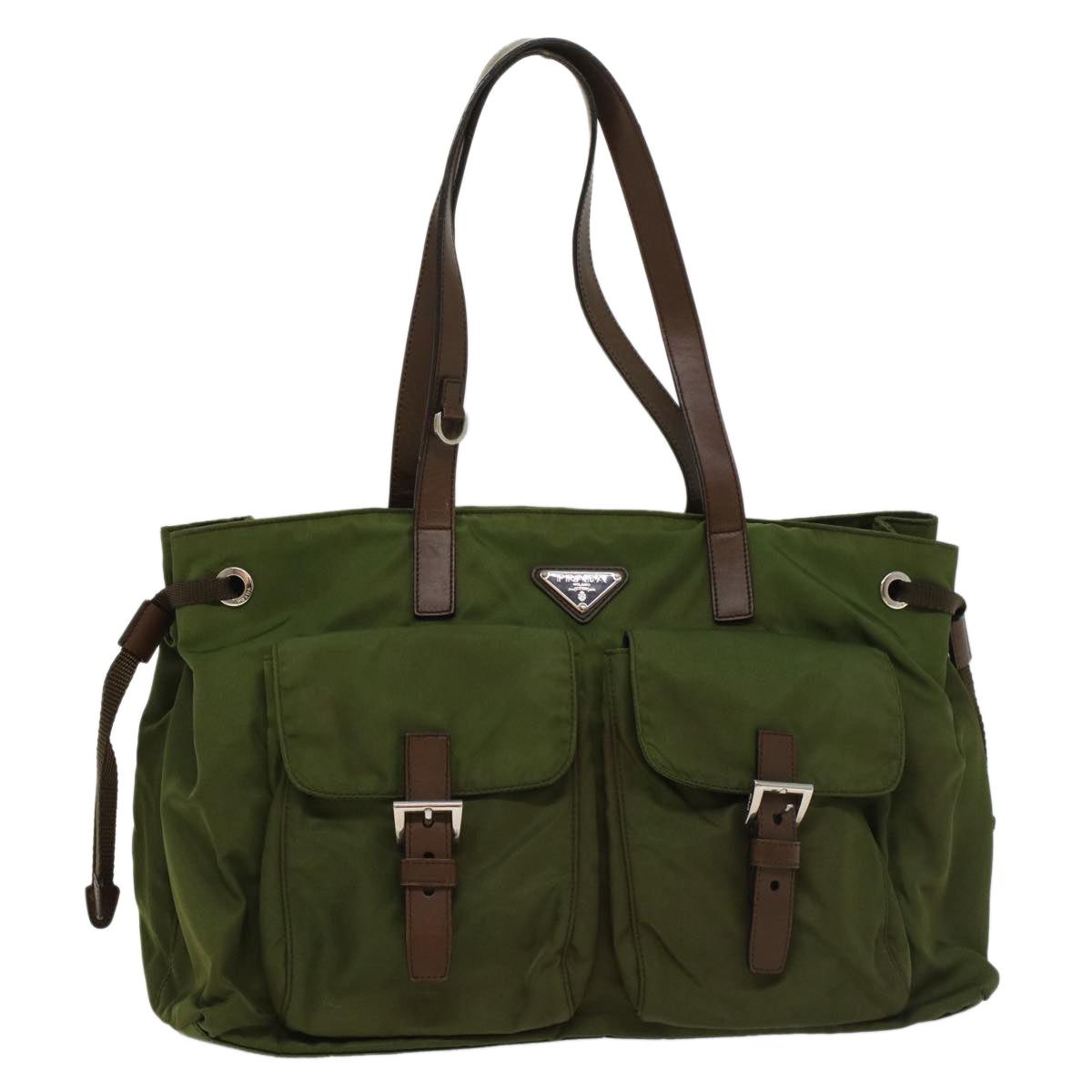image of Prada Tessuto Tote in Green, Women's