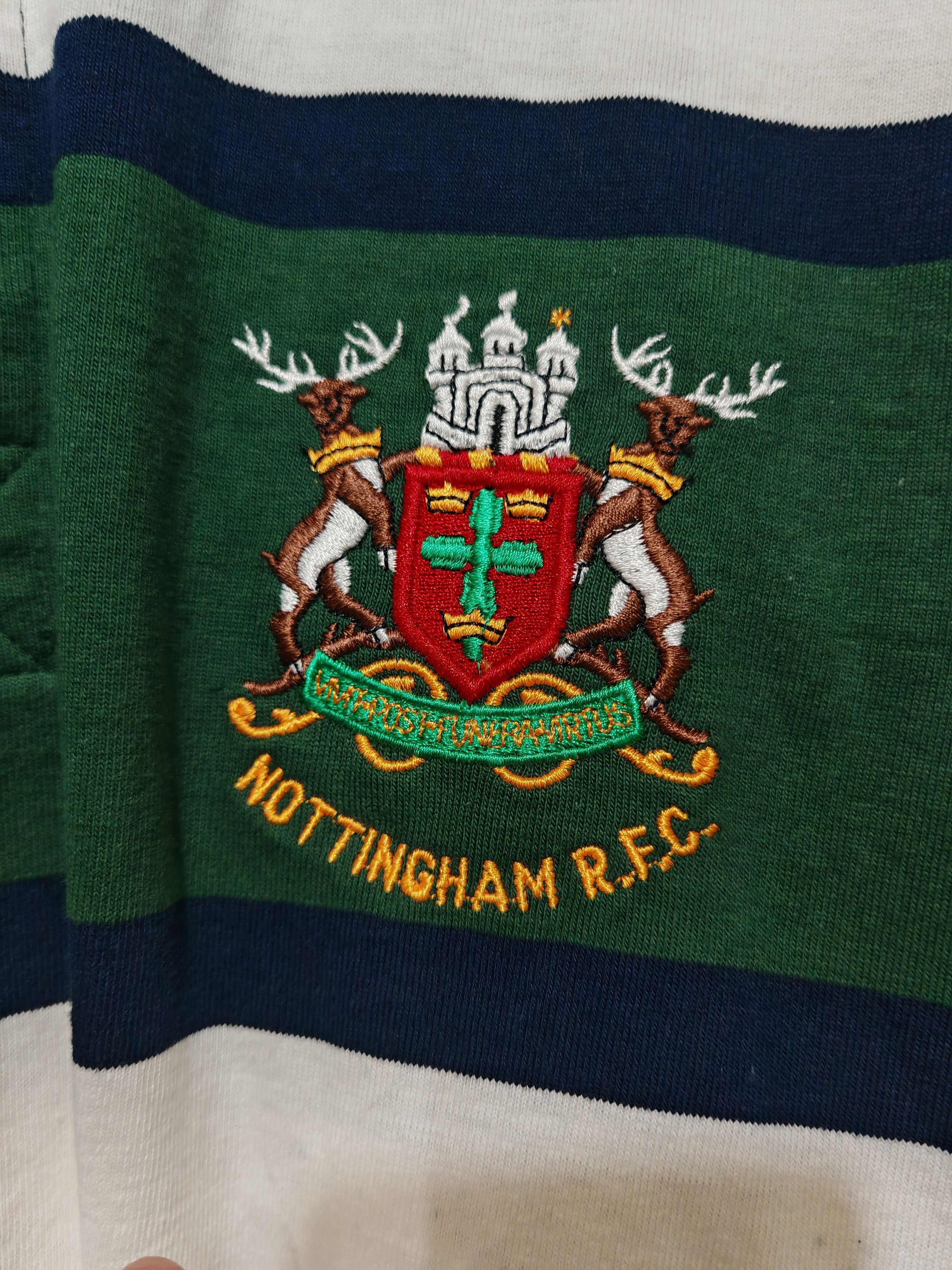 Cotton Traders × Vintage Vintage Rare Nottingham 96/97 Rugby Shirt Cotton Oxford Size US L / EU 52-54 / 3 - 2 Thumbnail